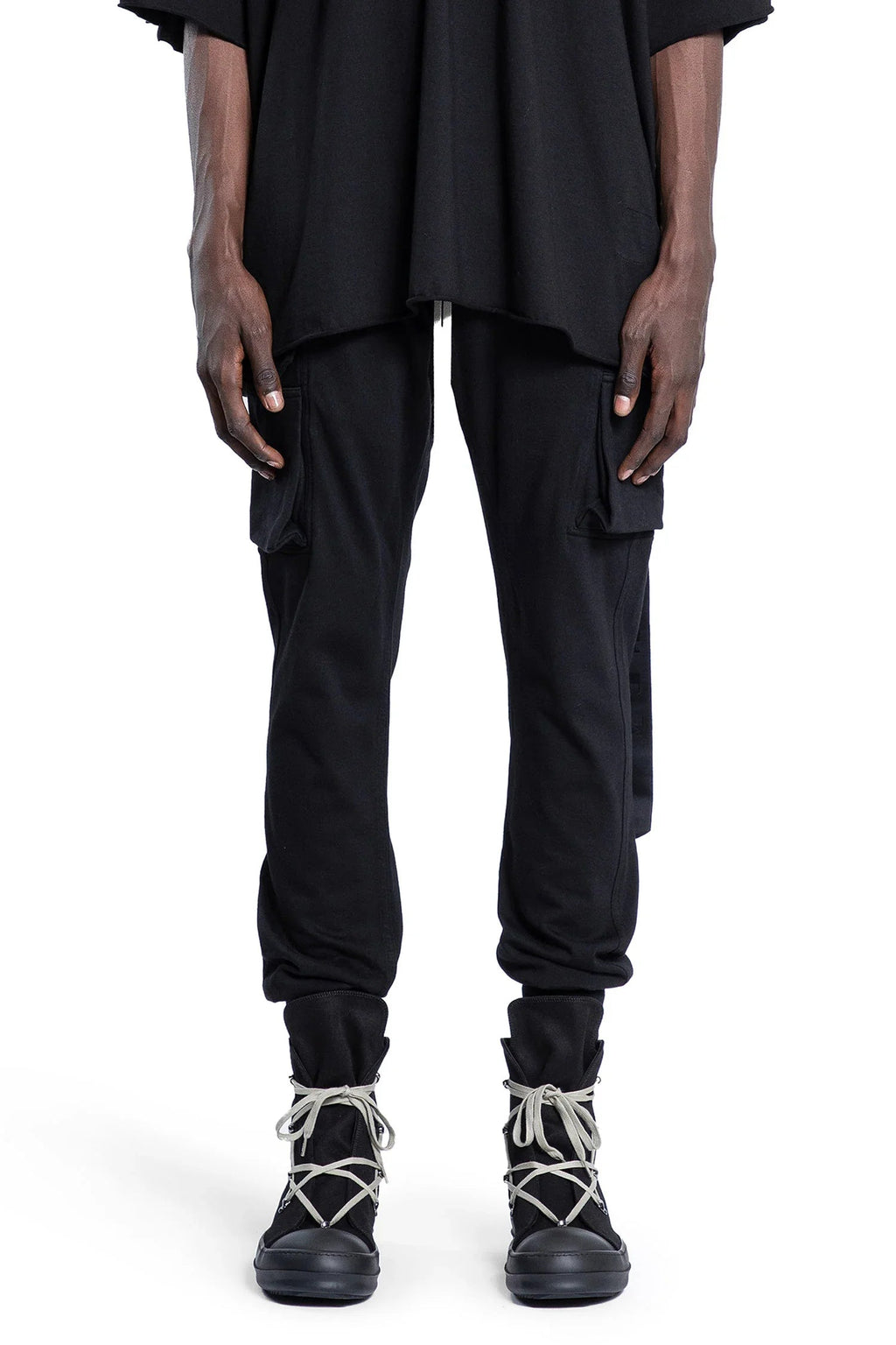Man Black Trousers Rick owens оригінал – Купити в Україні – боковий вид