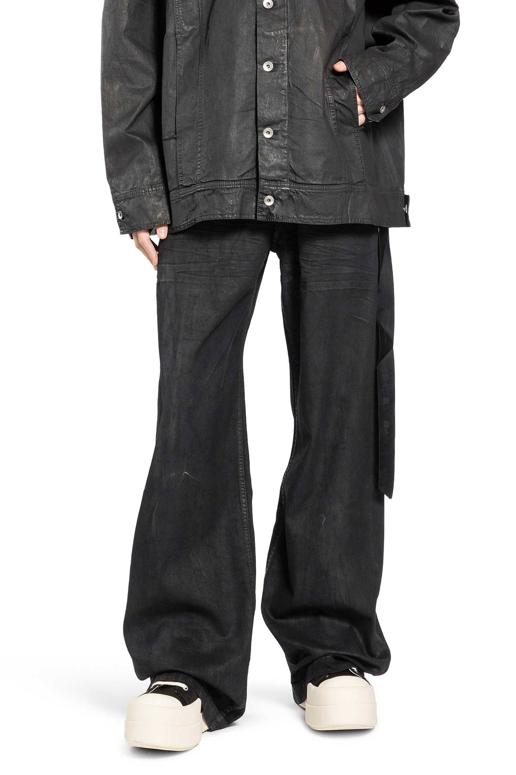 Temple Geth Jeans In 8oz Denim Rick owens – Гарантія оригінальності – боковий вид