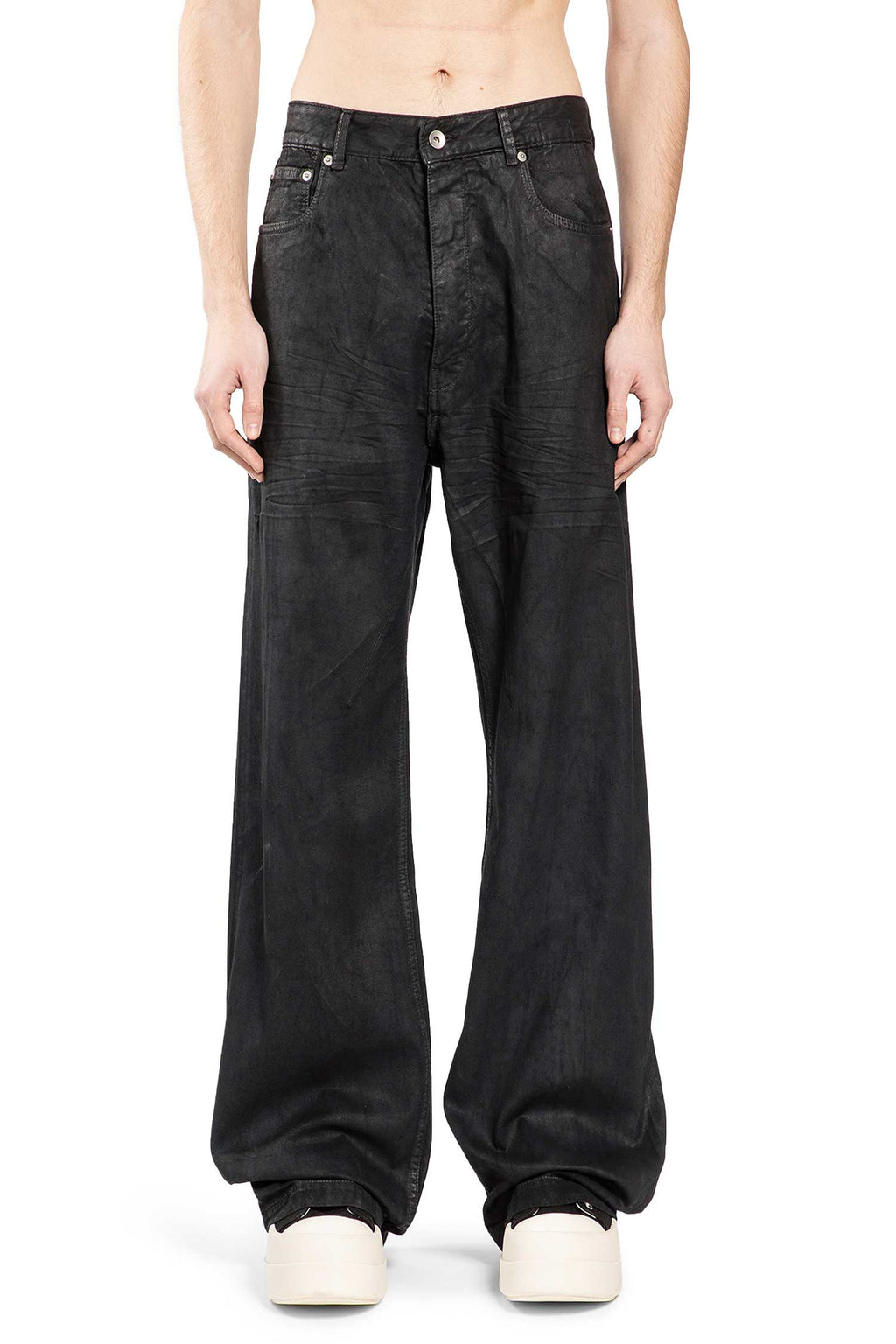 Temple Geth Jeans In 8oz Denim Rick owens – Гарантія оригінальності – вид ззаду