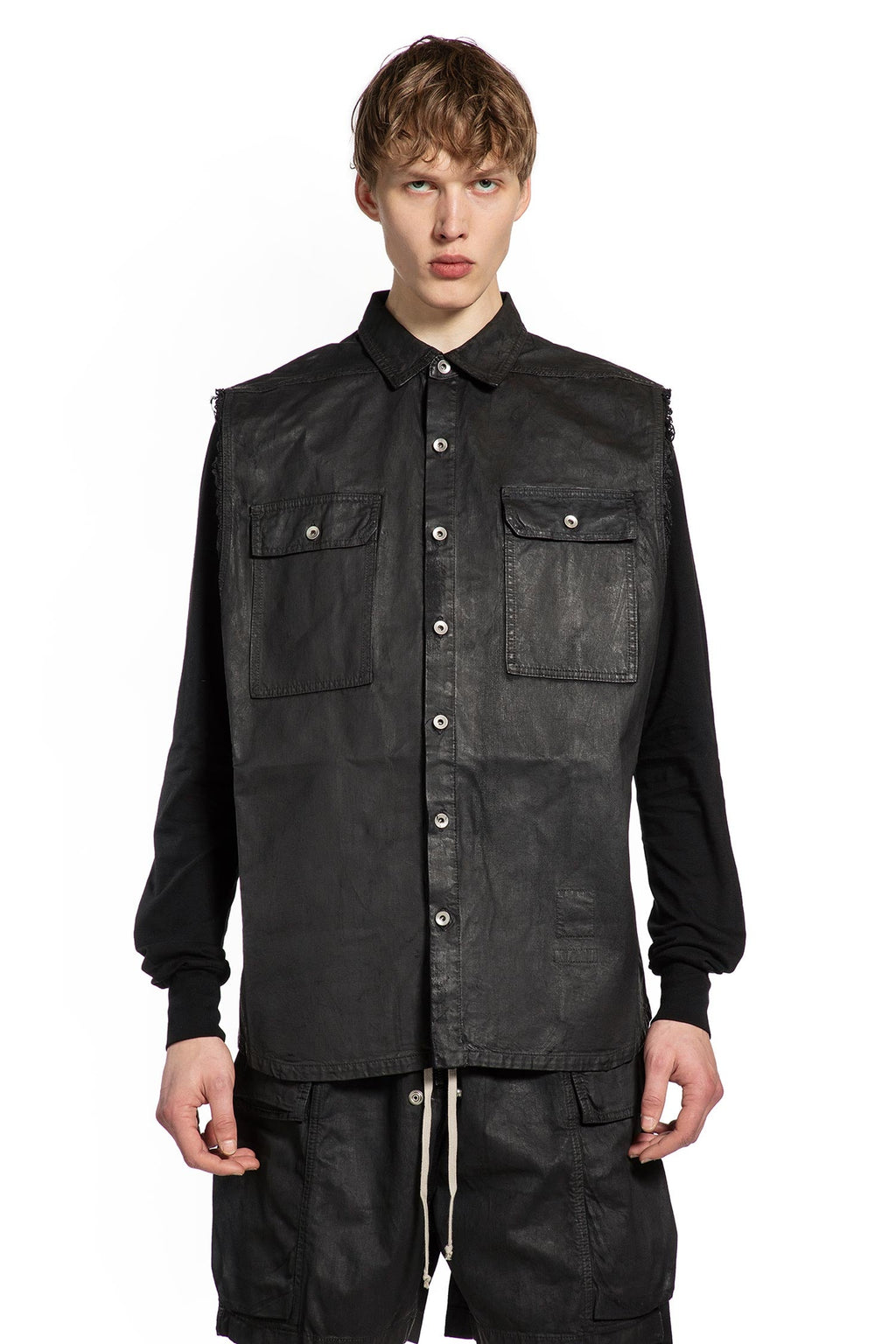 Temple Sl Tommy Outershirt Rick owens оригінал – Купити в Україні – боковий вид