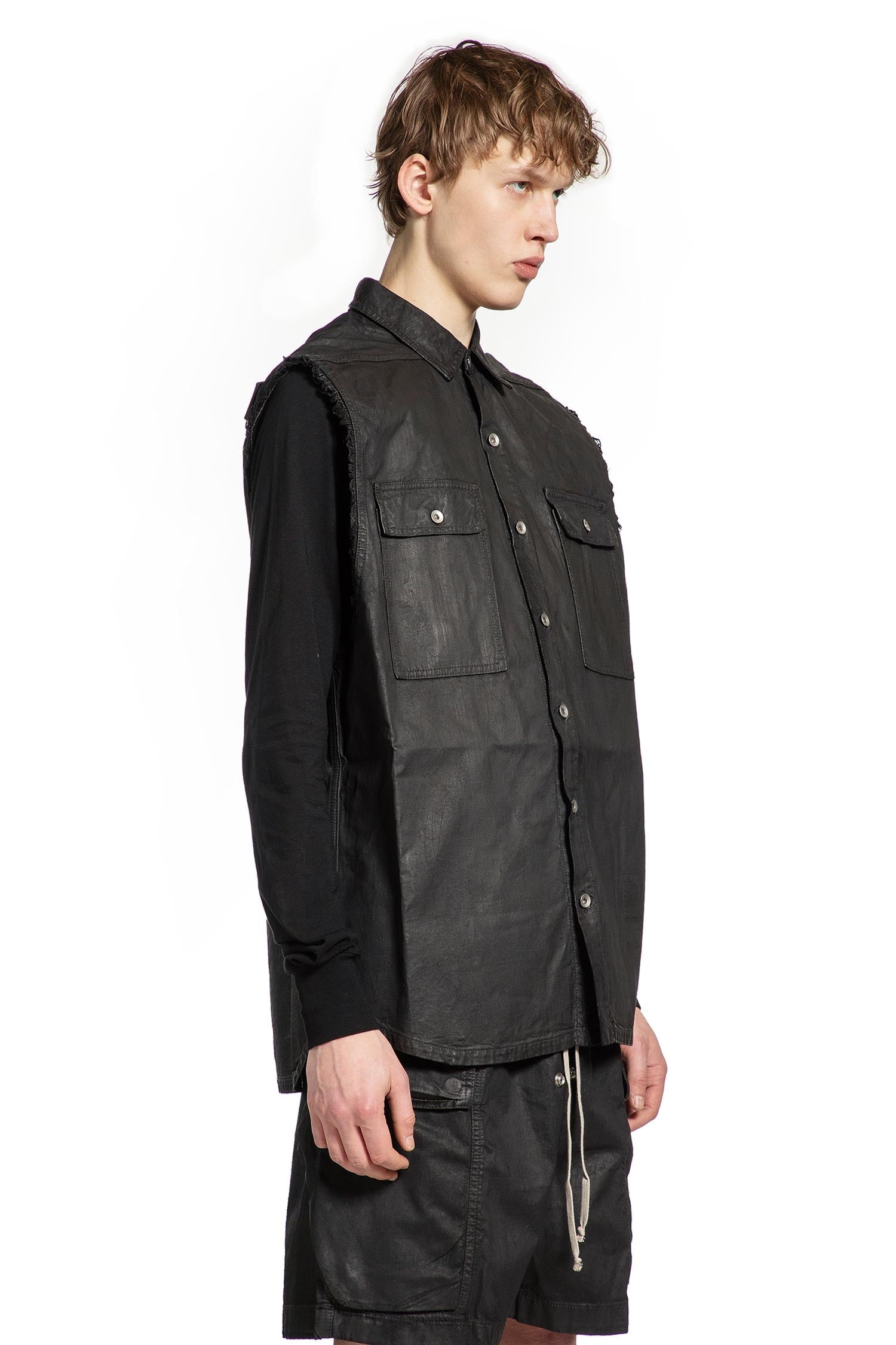 Temple Sl Tommy Outershirt Rick owens оригінал – Купити в Україні – вид ззаду - RICK OWENS