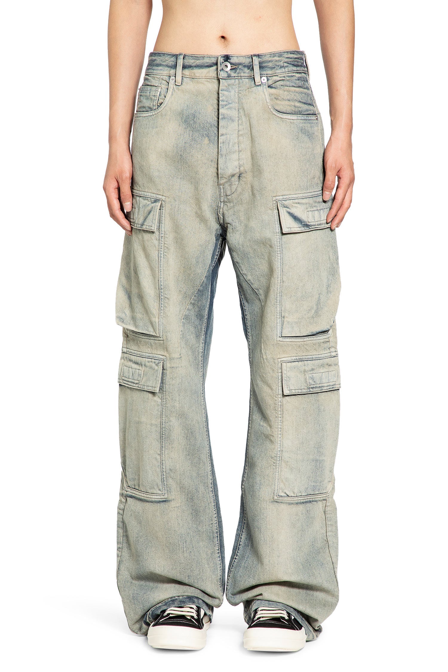 Double Cargo Jeans Rick owens оригінал – Купити в Україні – вид ззаду