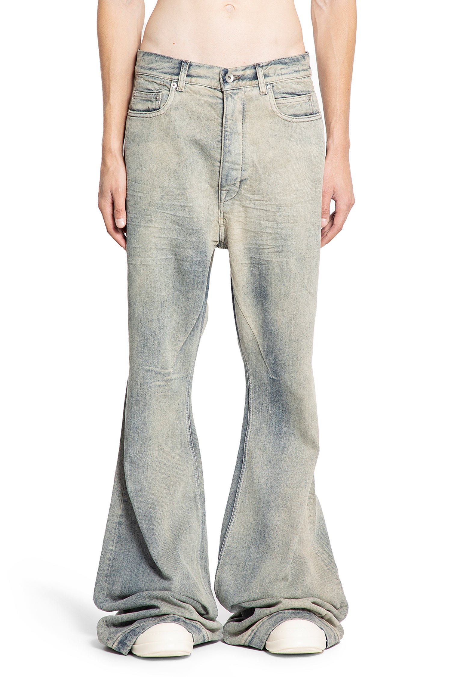 Concordians Bolan Bootcut In 13oz Denim Rick owens – Гарантія оригінальності – вид ззаду
