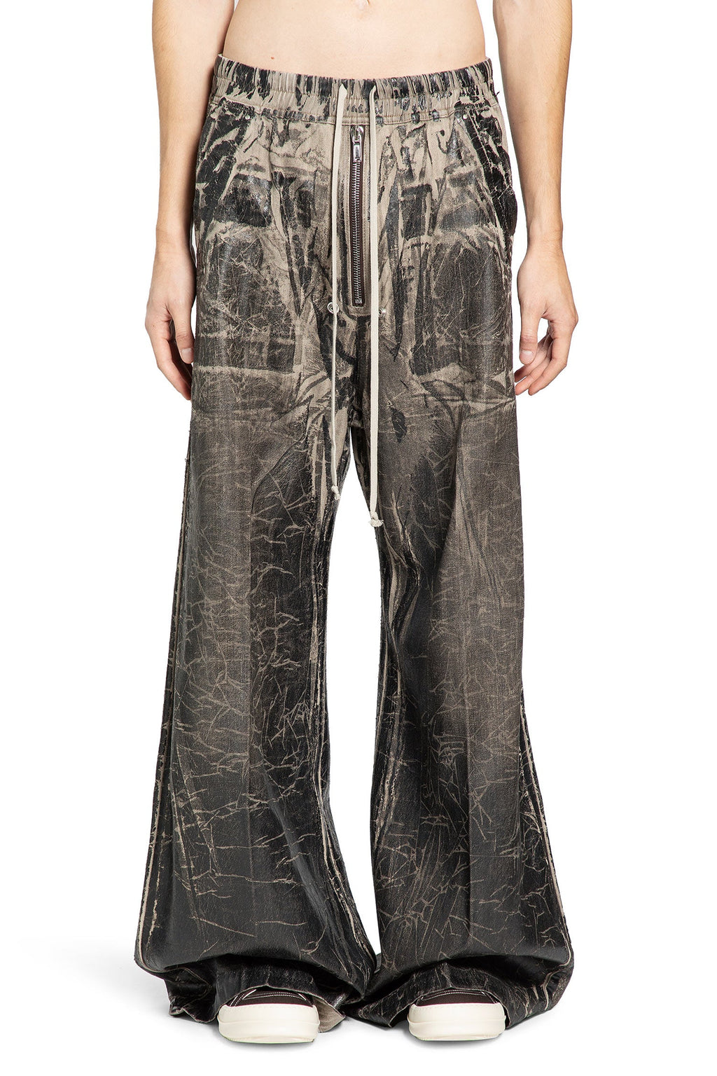 Geth Belas Distressed Cotton Pants Rick owens – Гарантія оригінальності – вид ззаду