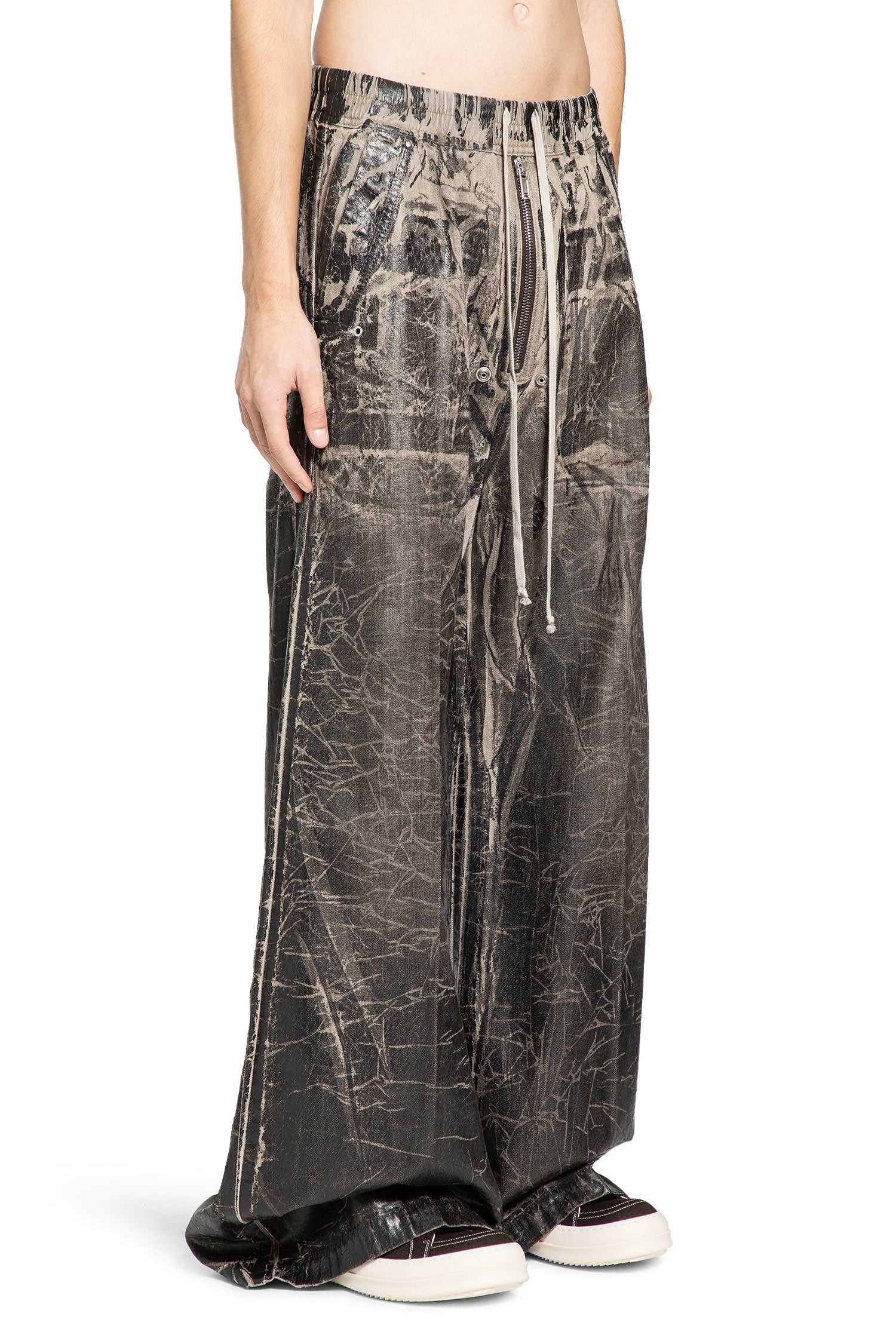 Geth Belas Distressed Cotton Pants Rick owens – Гарантія оригінальності – детальний вид
