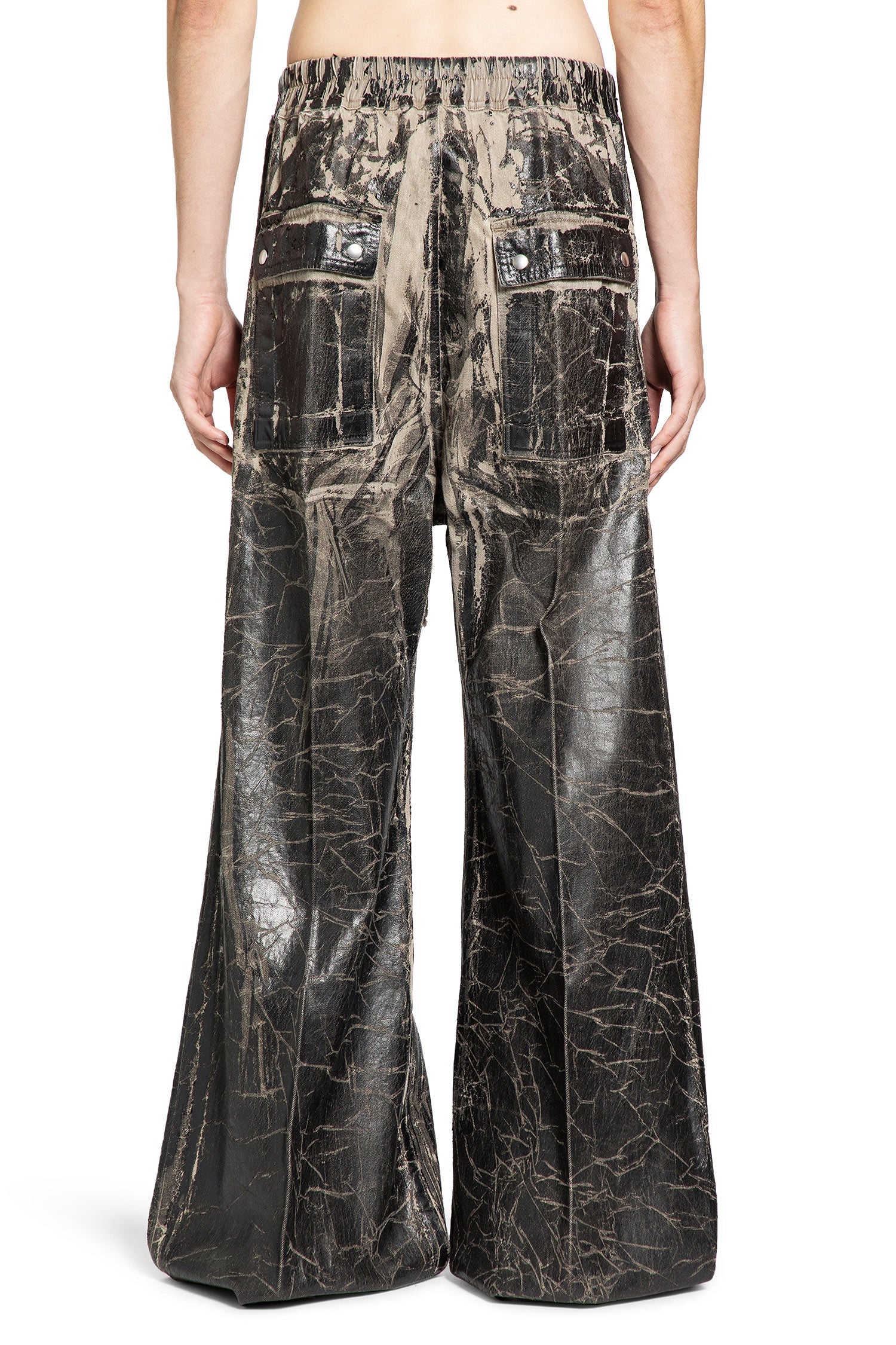 Geth Belas Distressed Cotton Pants Rick owens – Гарантія оригінальності – збільшений вид
