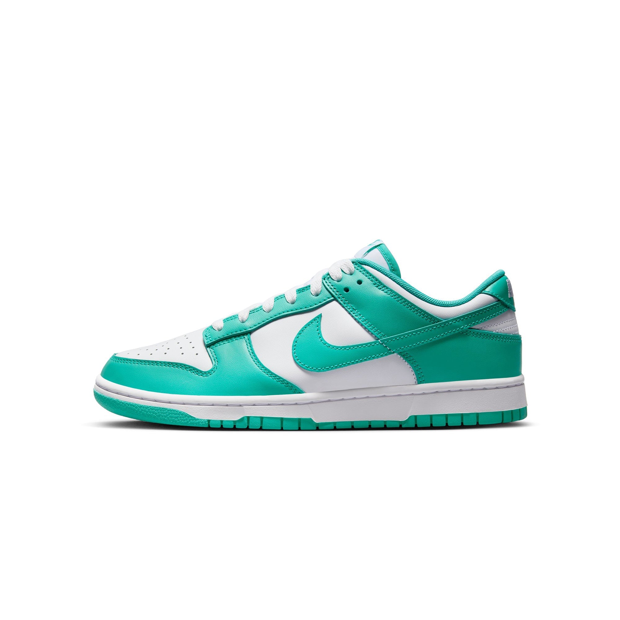 Mens Dunk Low Retro Clear Jade Shoes Nike – Гарантія оригінальності – боковий вид - NIKE