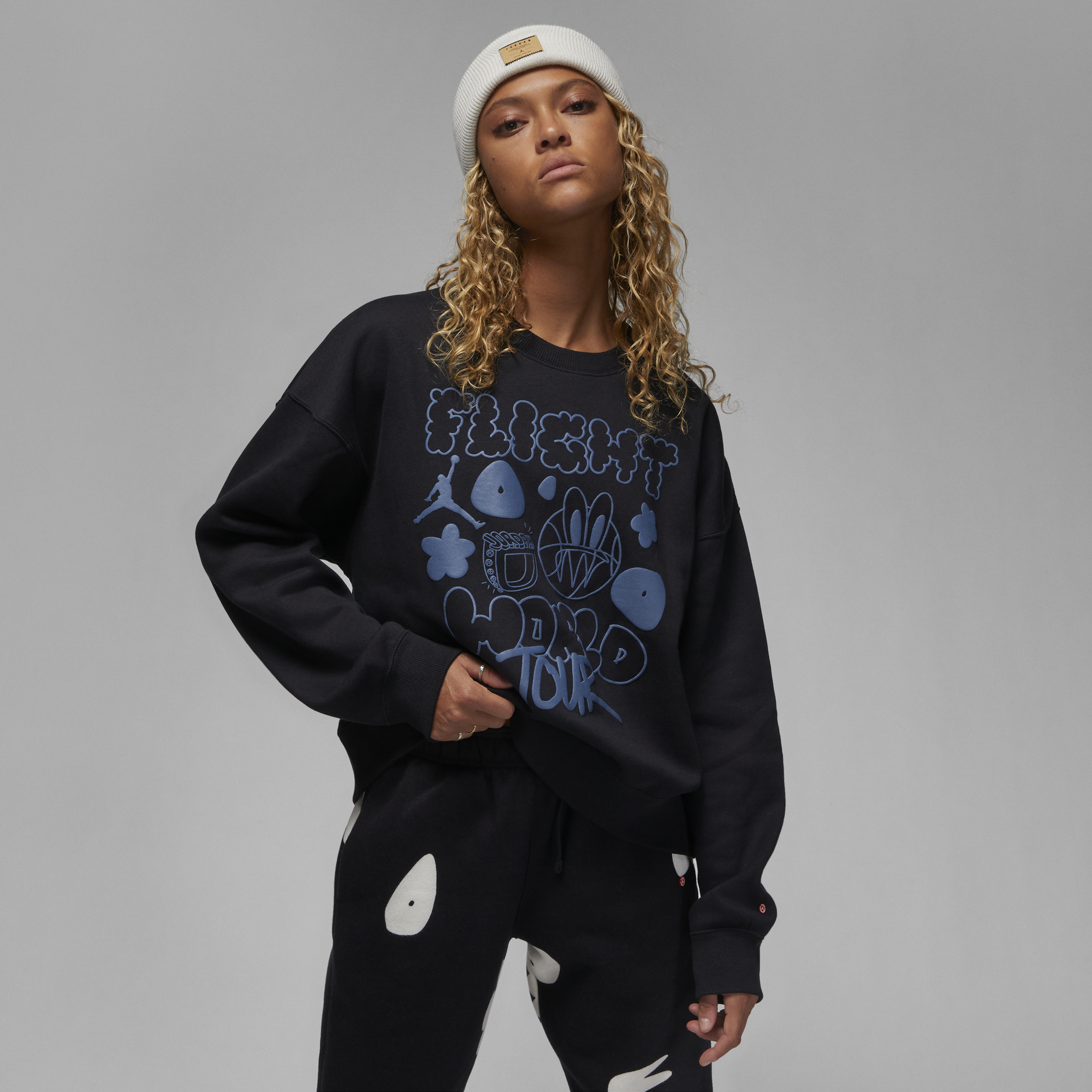 Artist Series By Mia Lee Womens Fleece Crew Air jordan оригінал – Купити в Україні – вид ззаду