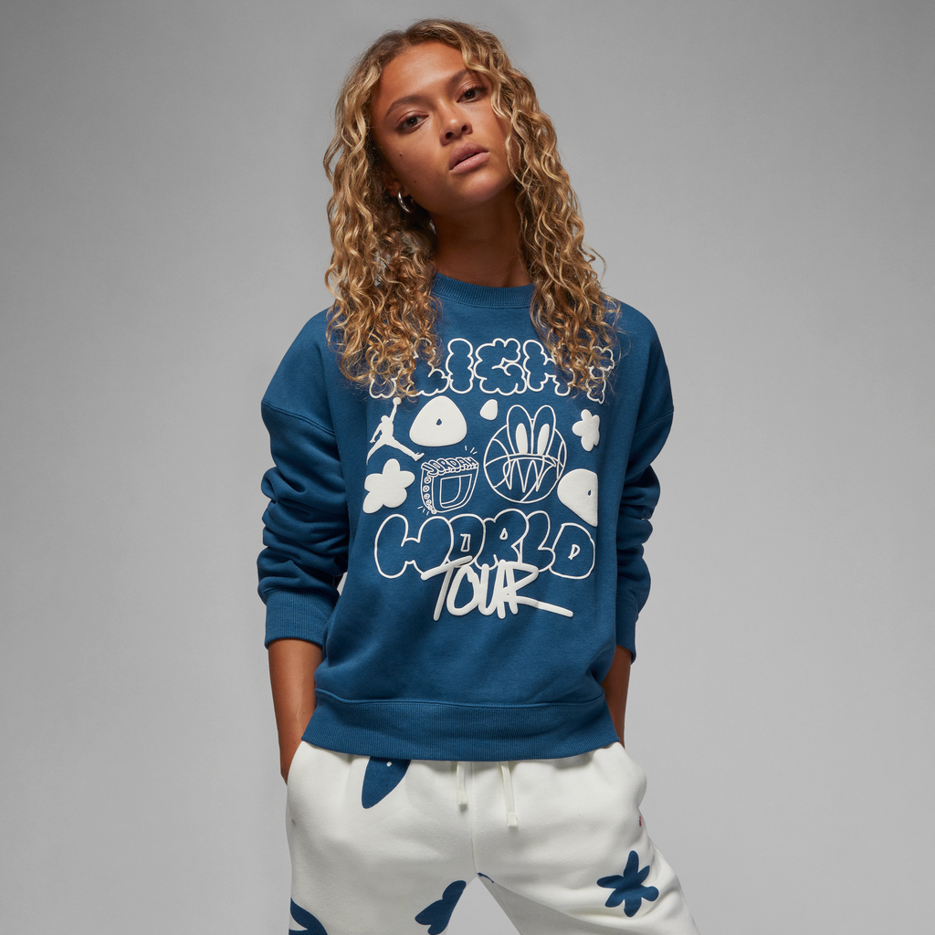 Artist Series By Mia Lee Womens Fleece Crew Air jordan оригінал – Купити в Україні – вид ззаду