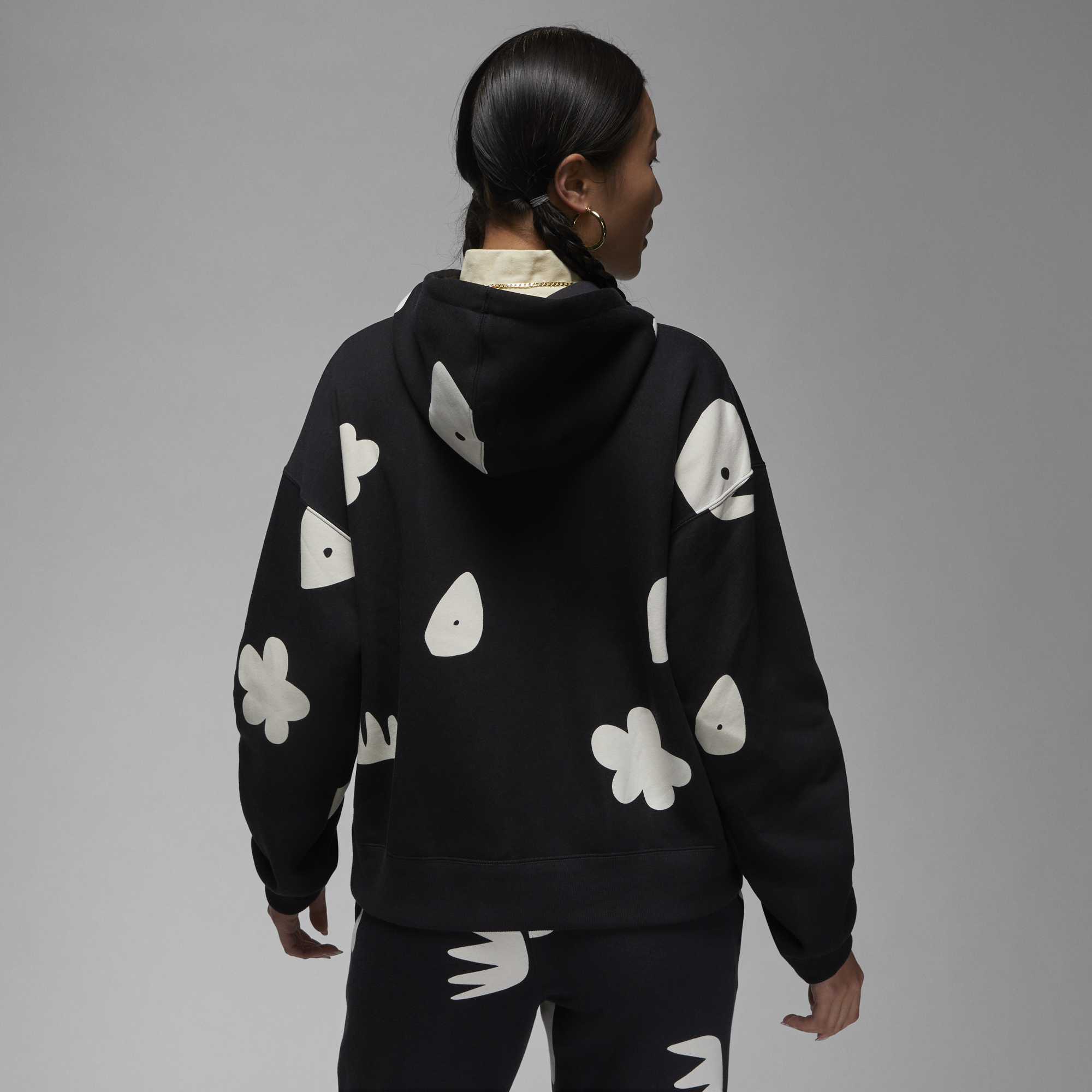 Оригінальна Artist Series By Mia Lee Womens Fleece Hoodie Air jordan – вид ззаду