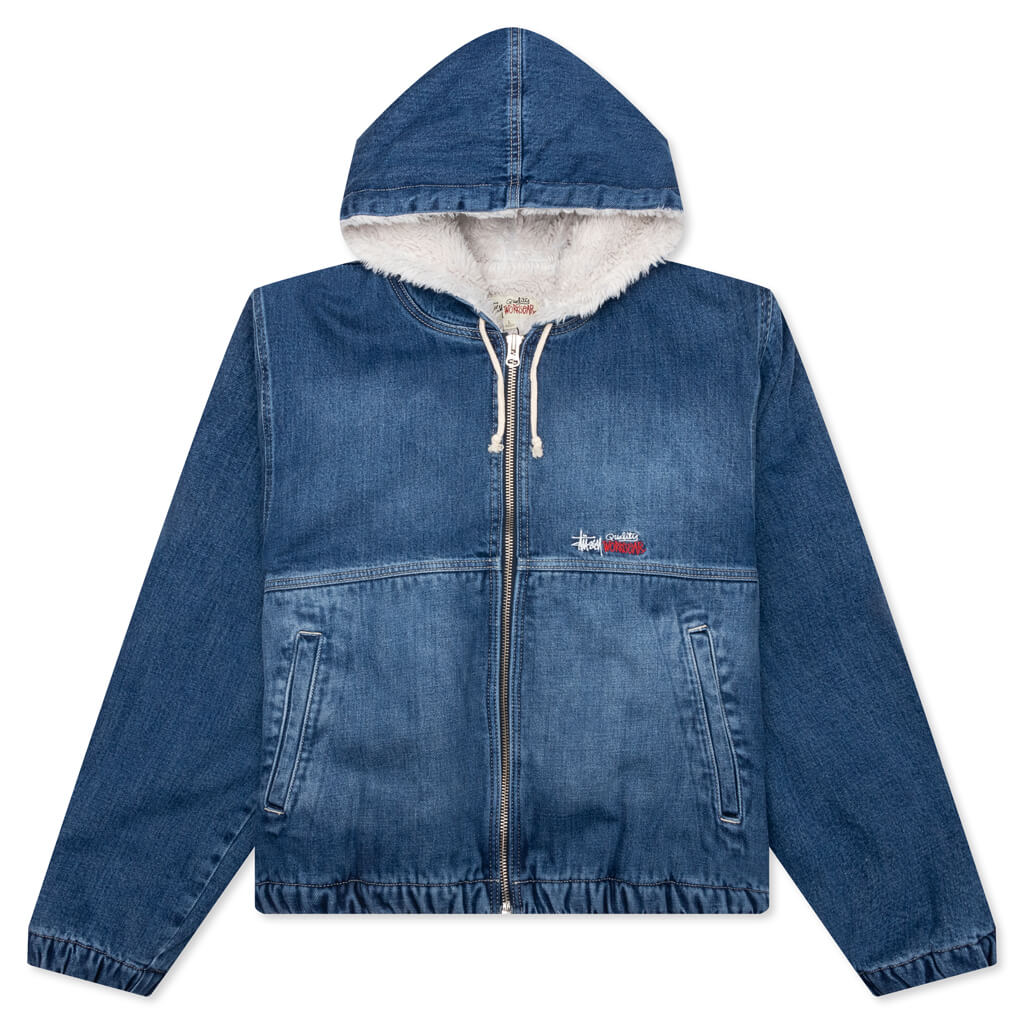 Denim Sherpa Work Jacket Stussy оригінал – Купити в Україні – боковий вид