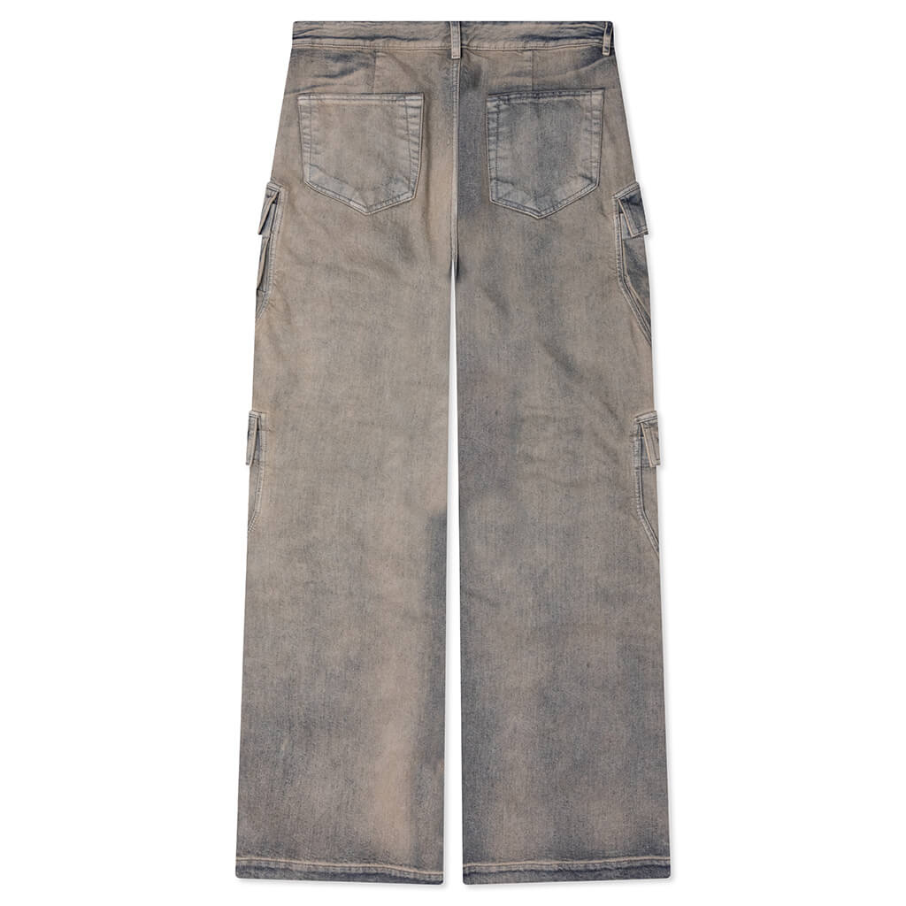 Double Cargo Denim Jeans Rick owens – Гарантія оригінальності – вид ззаду