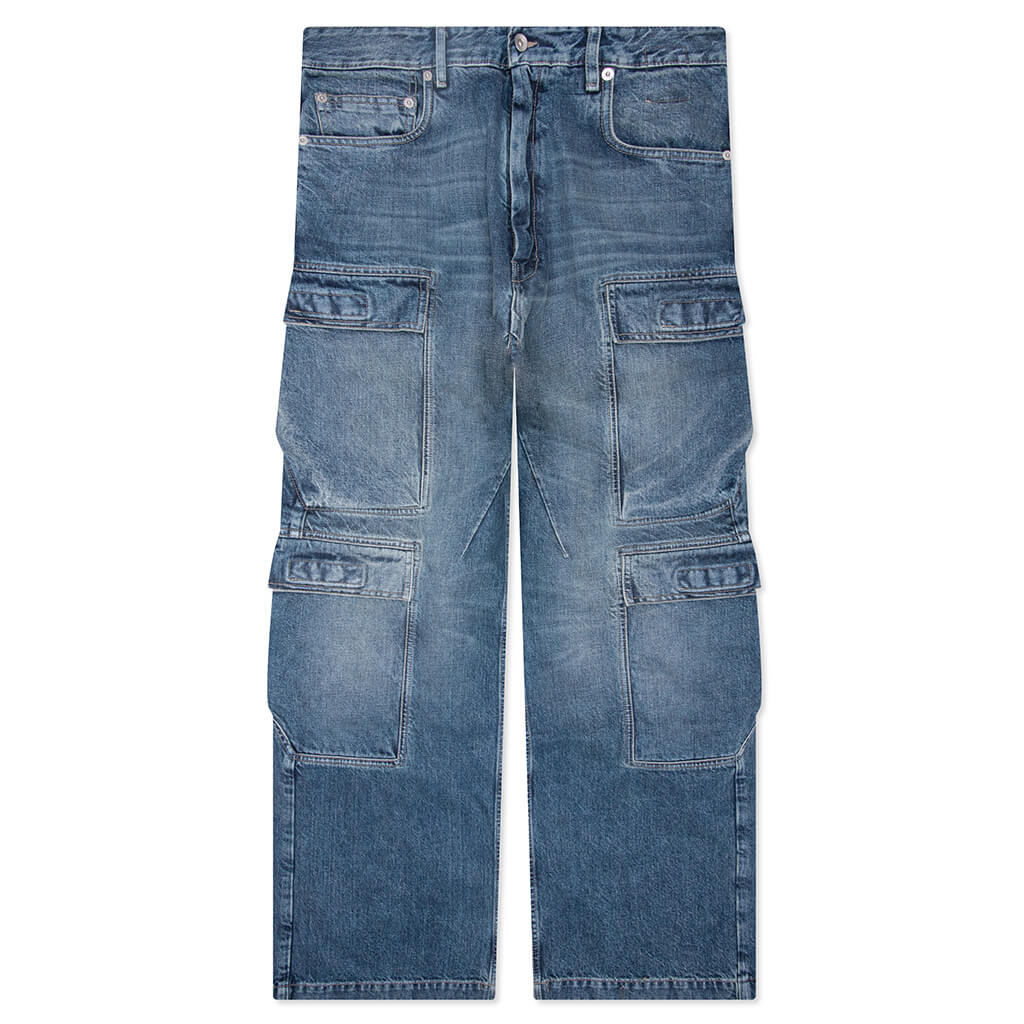 Double Cargo Denim Jeans Rick owens – Гарантія оригінальності – боковий вид