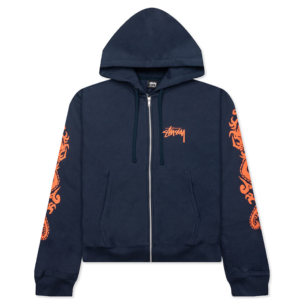 Dragons Zip Hoodie Stussy – Гарантія оригінальності – боковий вид