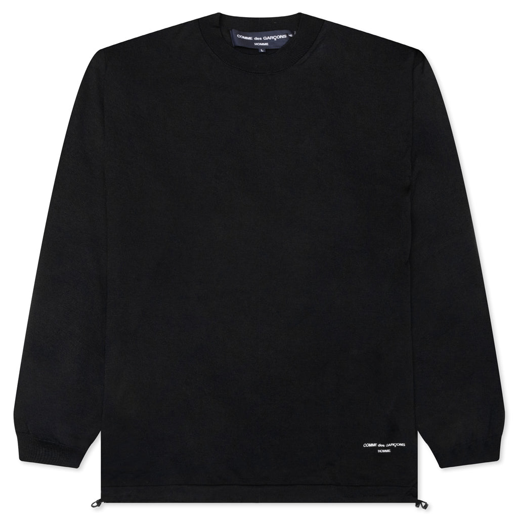Drawstring Knit Sweatshirt Comme des garcons – Гарантія оригінальності – боковий вид