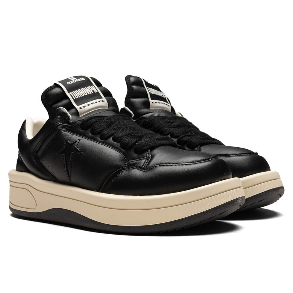 X Converse Turbowpn Ox Leather Shoes Black Rick owens оригінал – Купити в Україні – вид ззаду