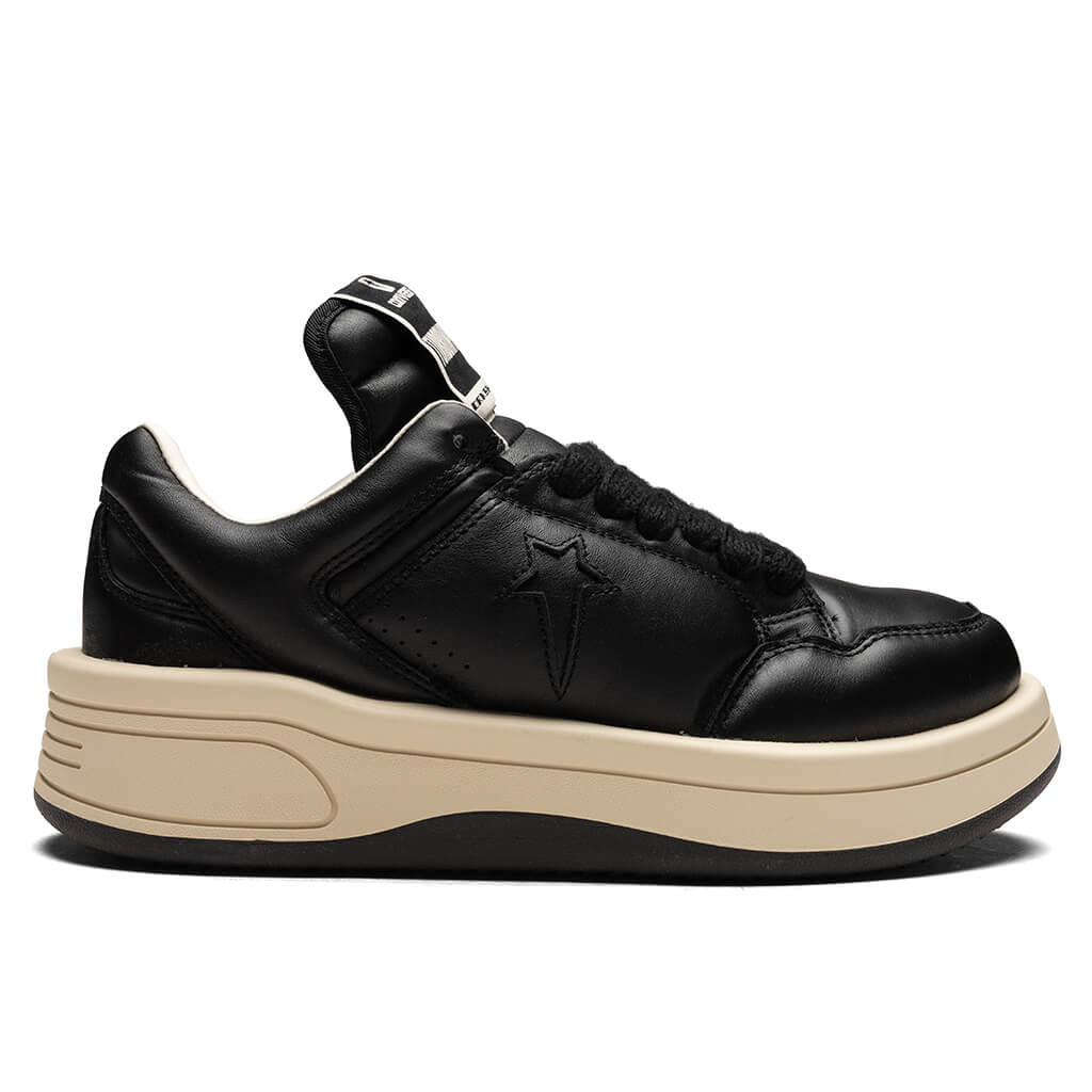 X Converse Turbowpn Ox Leather Shoes Black Rick owens оригінал – Купити в Україні – боковий вид