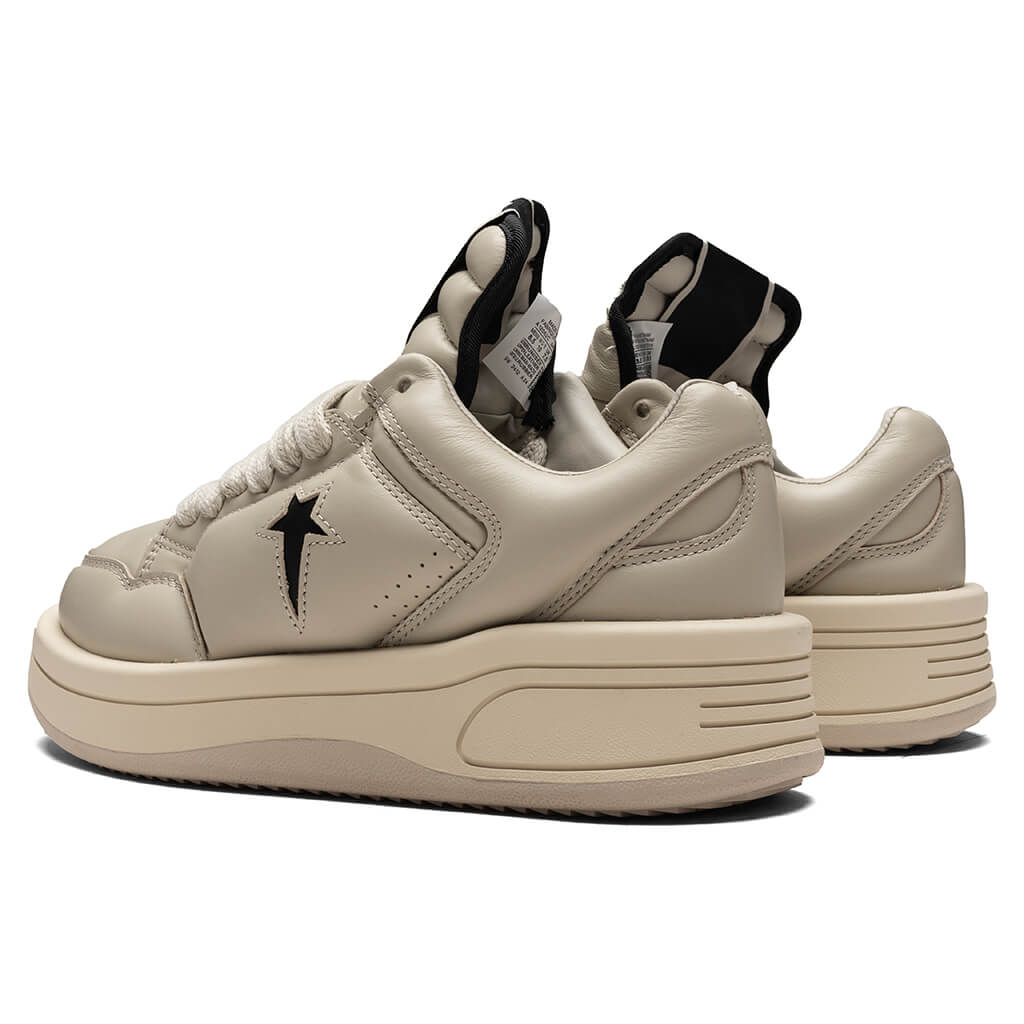 X Converse Turbowpn Ox Leather Shoes Oyster Rick owens оригінал – Купити в Україні – детальний вид