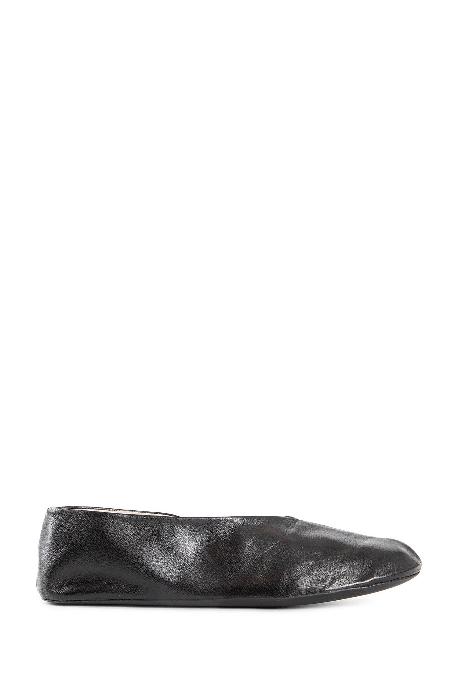 Stella Slippers In Leather The row – Гарантія оригінальності – боковий вид