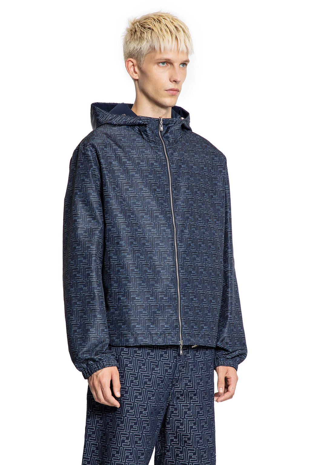 Denim Effect Ff Windbreaker Fendi – Гарантія оригінальності – детальний вид