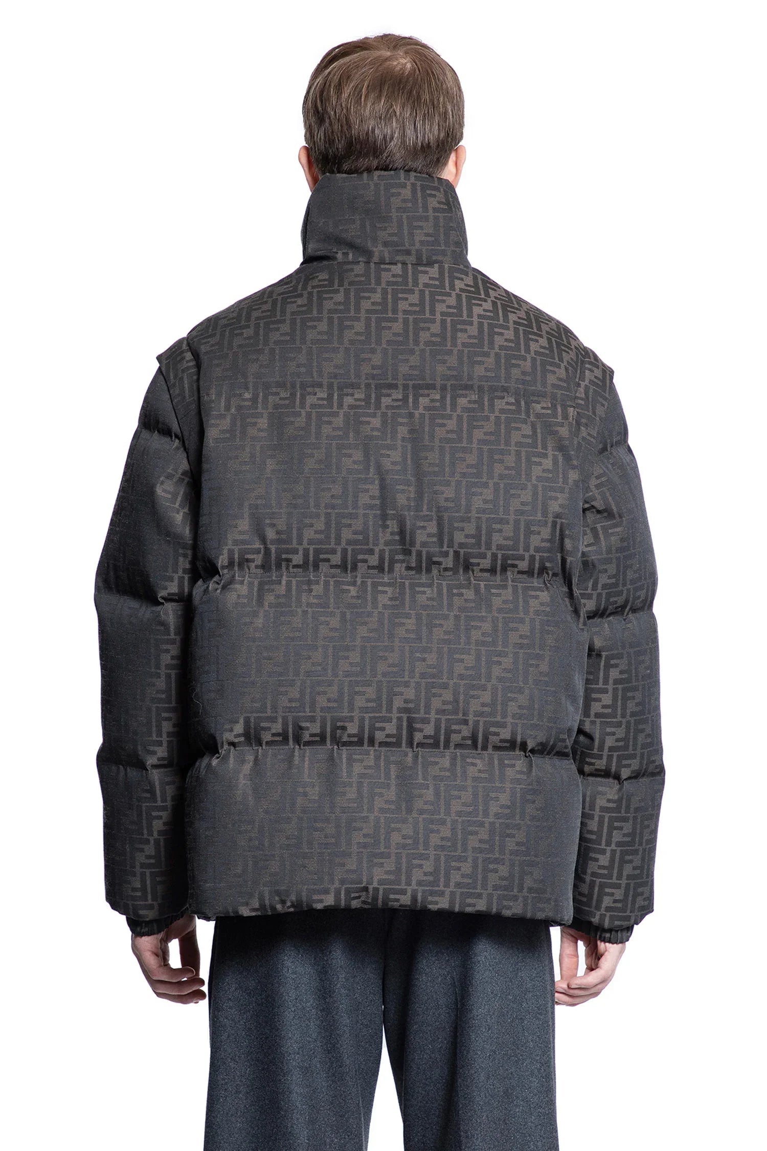Оригінальна Ff Nylon Puffer Jacket Fendi – збільшений вид