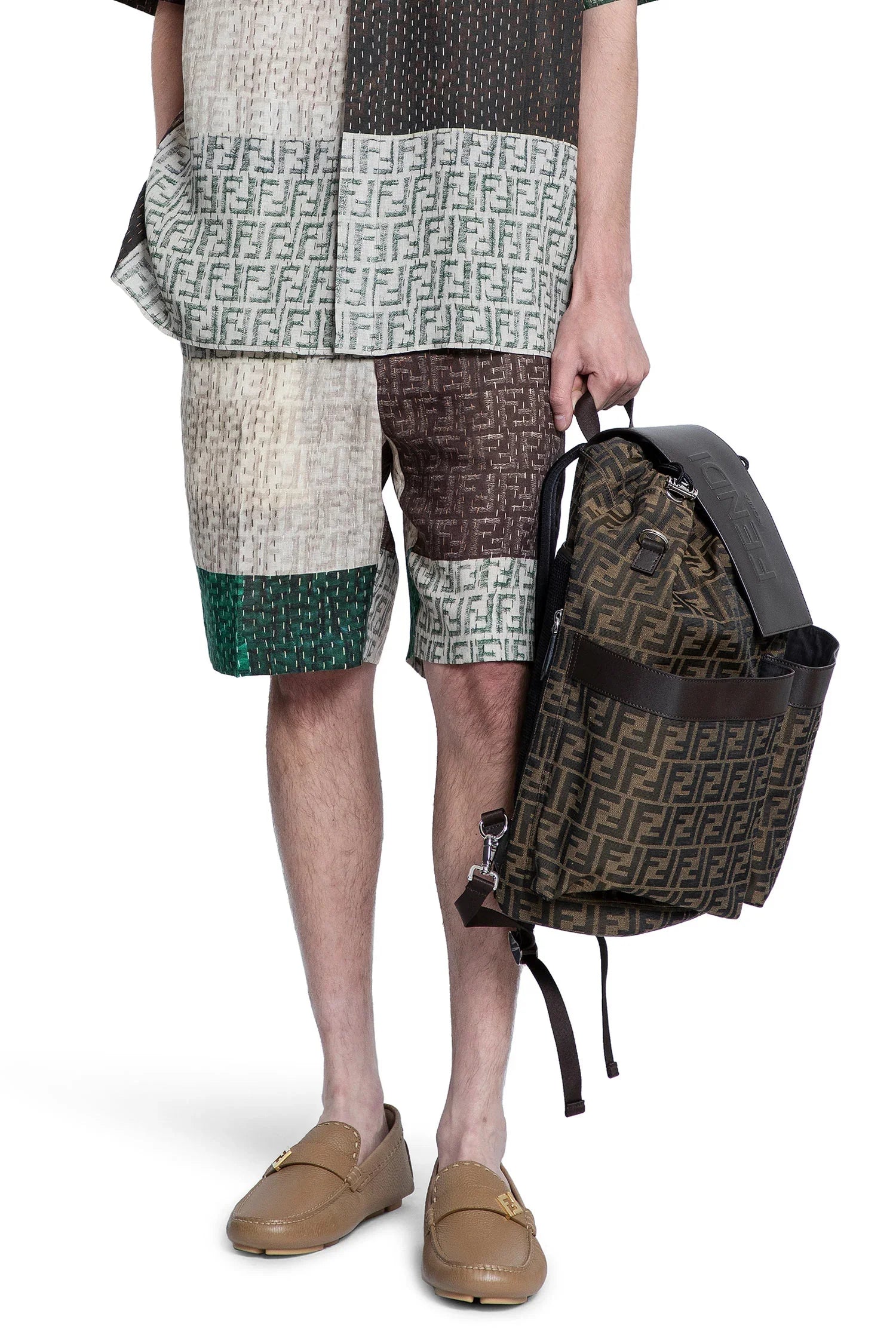 Man Multicolor Shorts & Skirts Fendi – Гарантія оригінальності – боковий вид