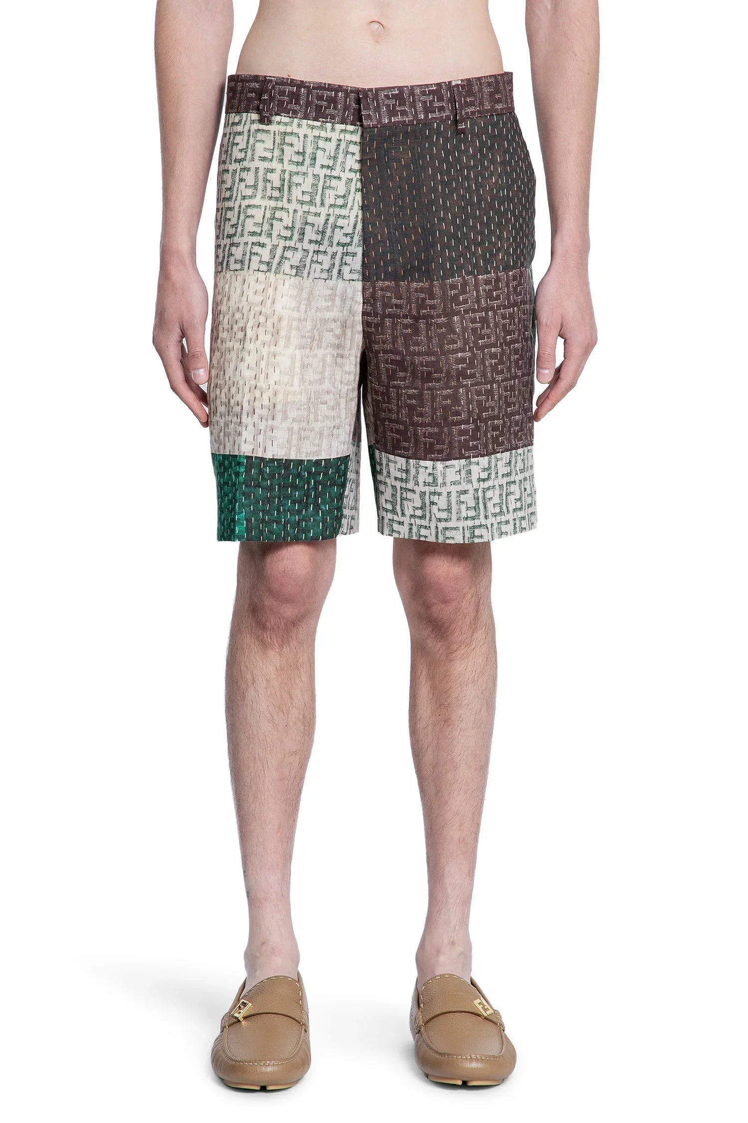 Man Multicolor Shorts & Skirts Fendi – Гарантія оригінальності – вид ззаду