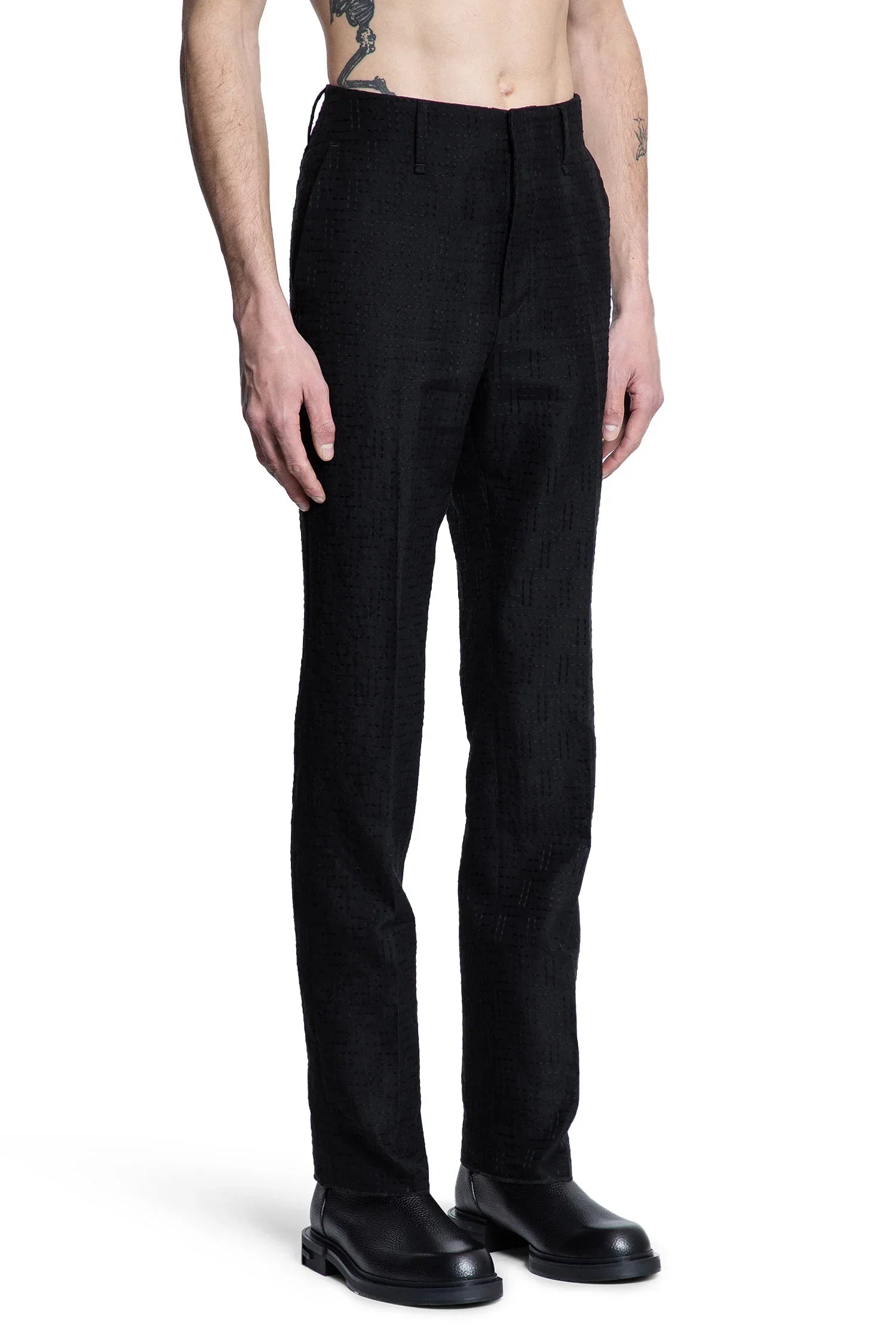 Оригінальна Ff Linen Tailored Trousers Fendi – детальний вид