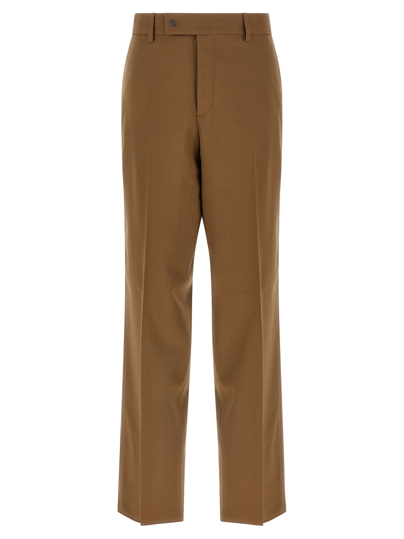 Gabardine Wool Trousers FENDI – Гарантія оригінальності – боковий вид