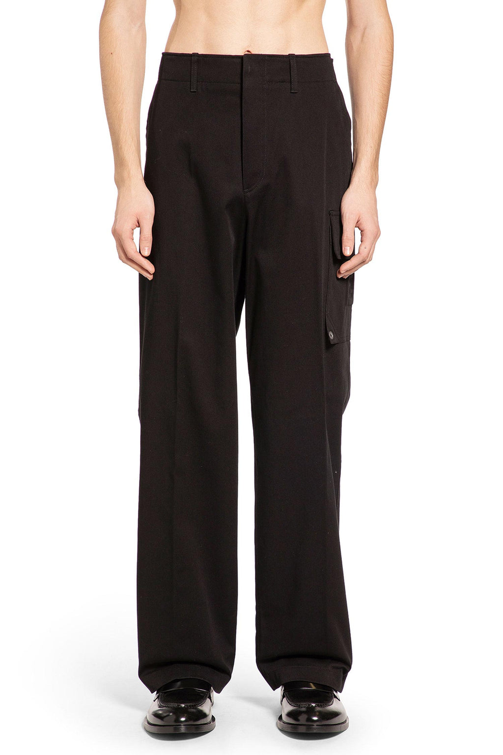 Cotton Gabardine Cargo Trousers Fendi – Гарантія оригінальності – вид ззаду
