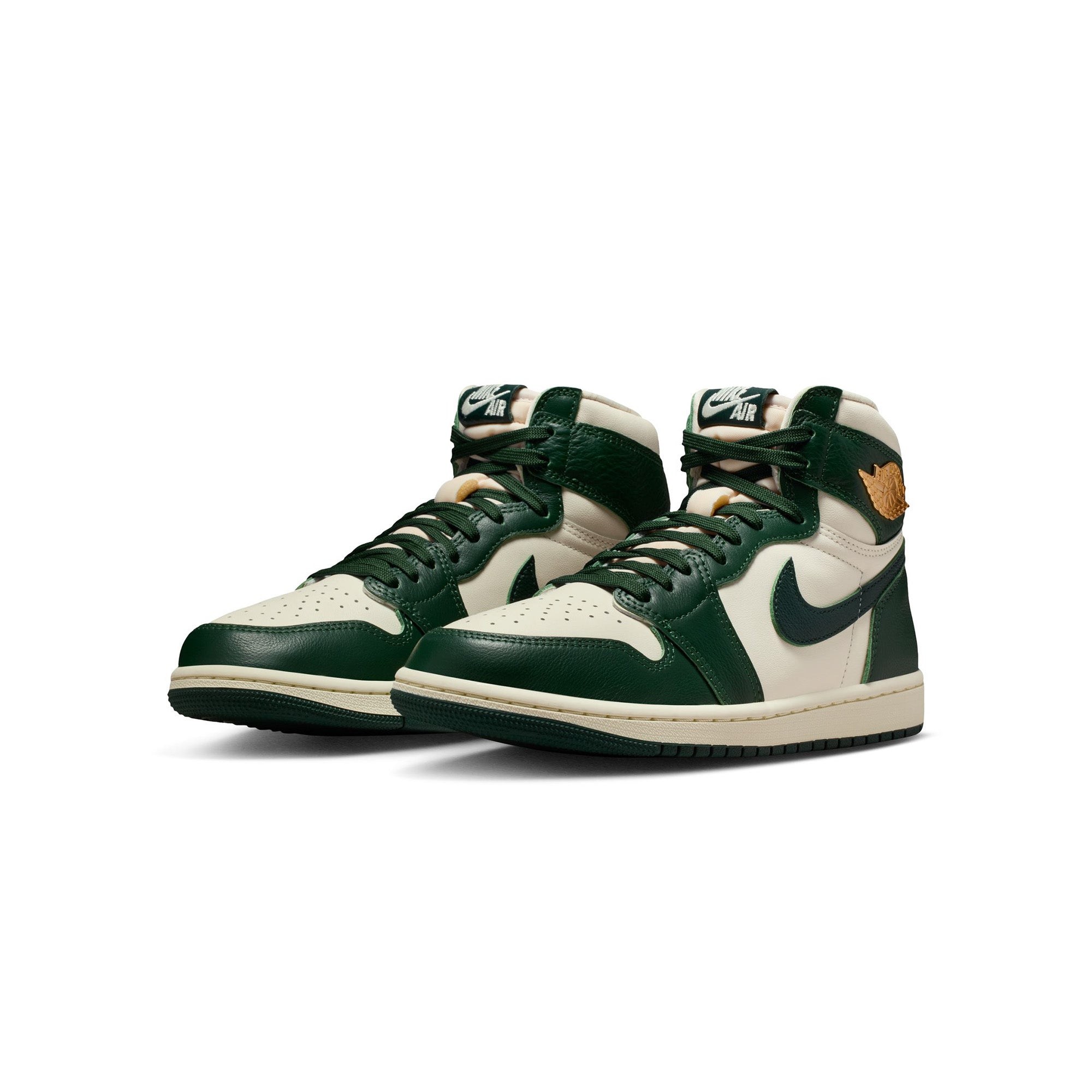 1 Womens Retro High OG "Fir Pro Green" Shoes AIR JORDAN – Гарантія оригінальності – вид ззаду