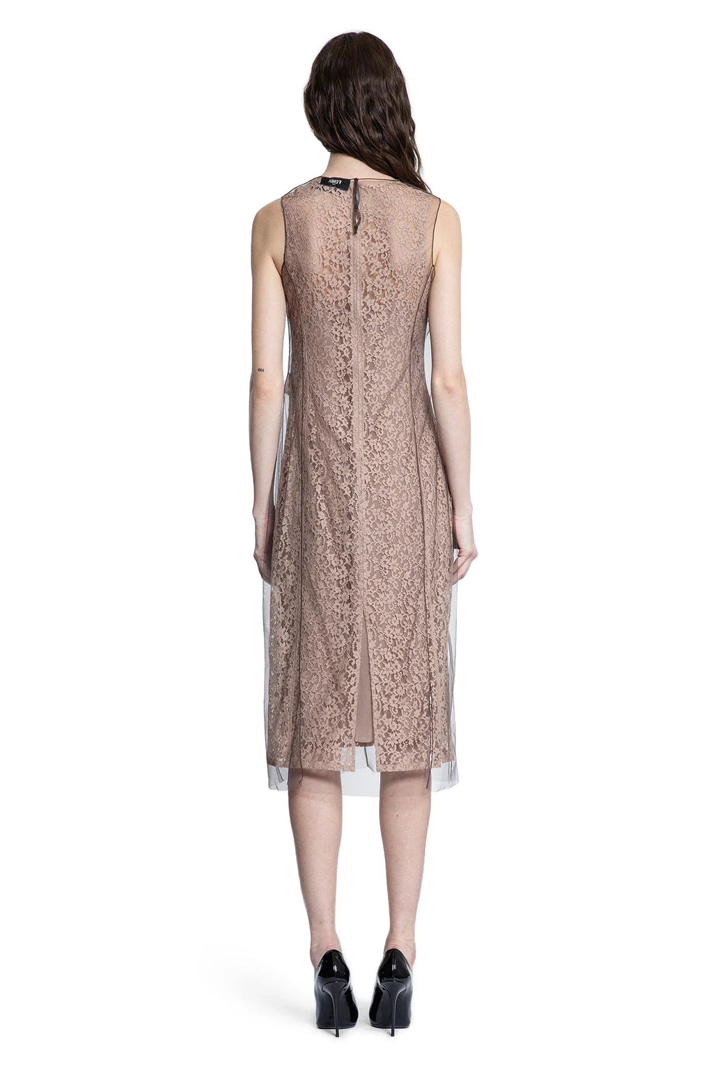 Floral Lace And Tulle MIDI Dress Fendi – Гарантія оригінальності – збільшений вид