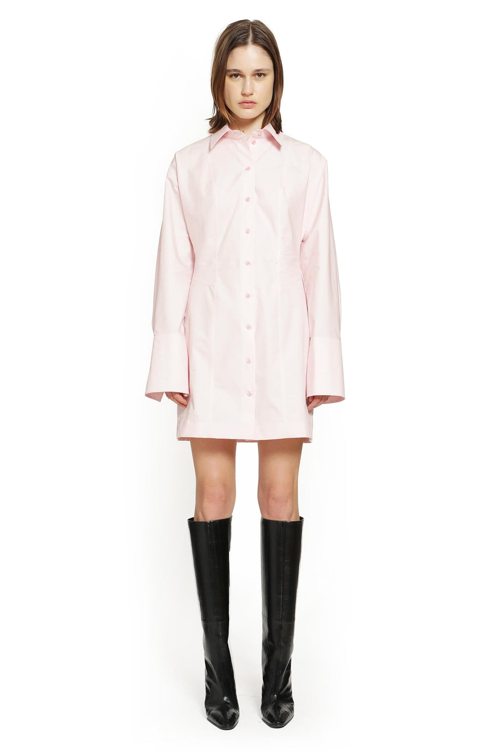 Оригінальна Cotton Poplin Shirt Dress Fendi – вид ззаду