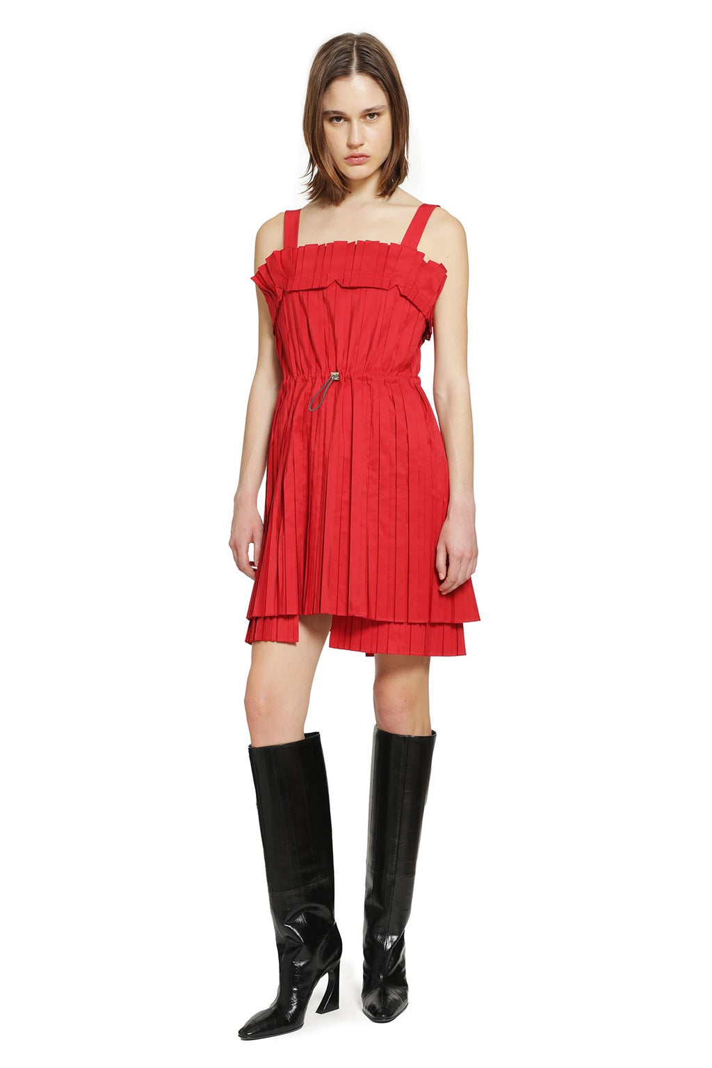 Оригінальна Pleated Faille Mini Dress Fendi – боковий вид
