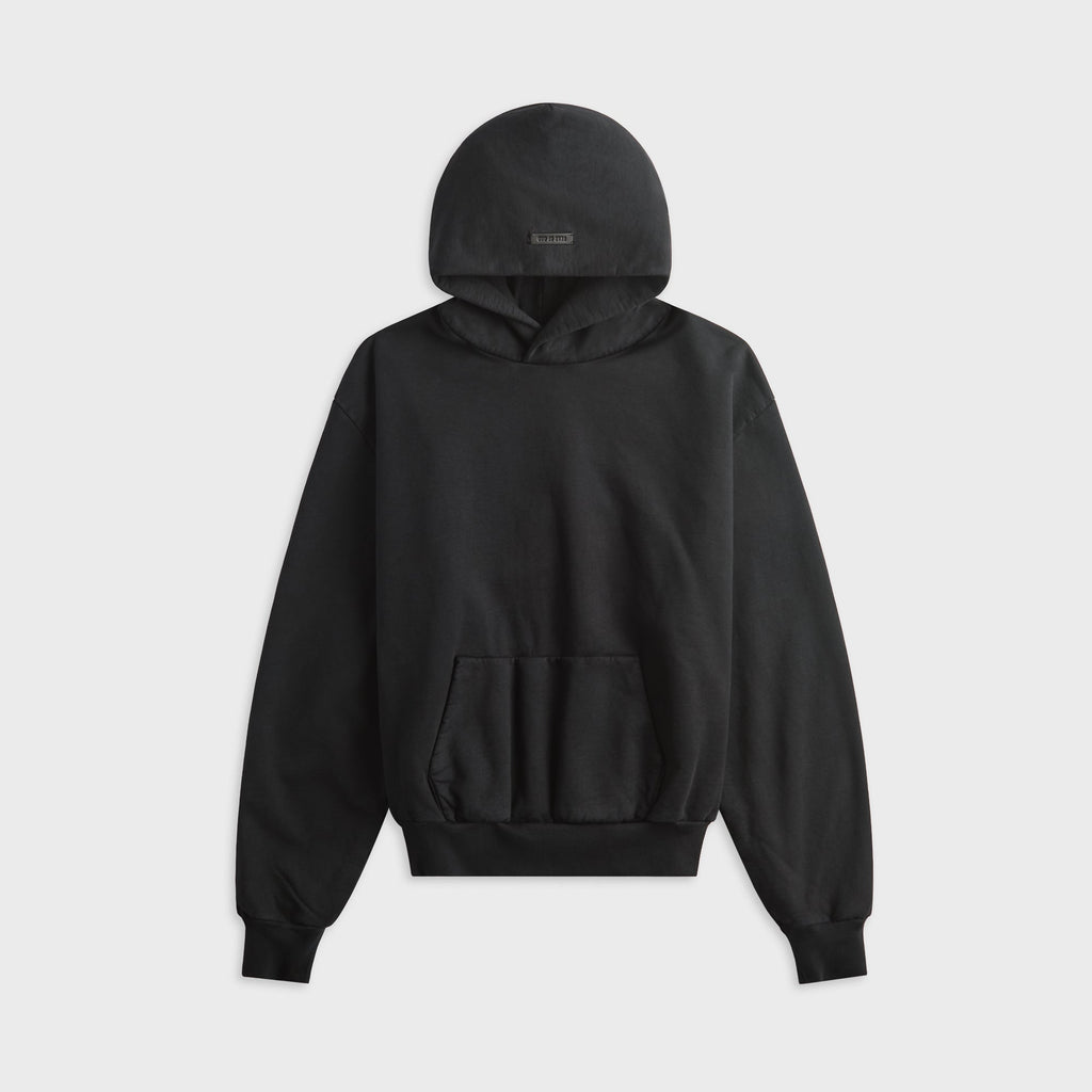 Sunfaded Classic Half Raglan Hoodie Black Fear of god – Гарантія оригінальності – боковий вид