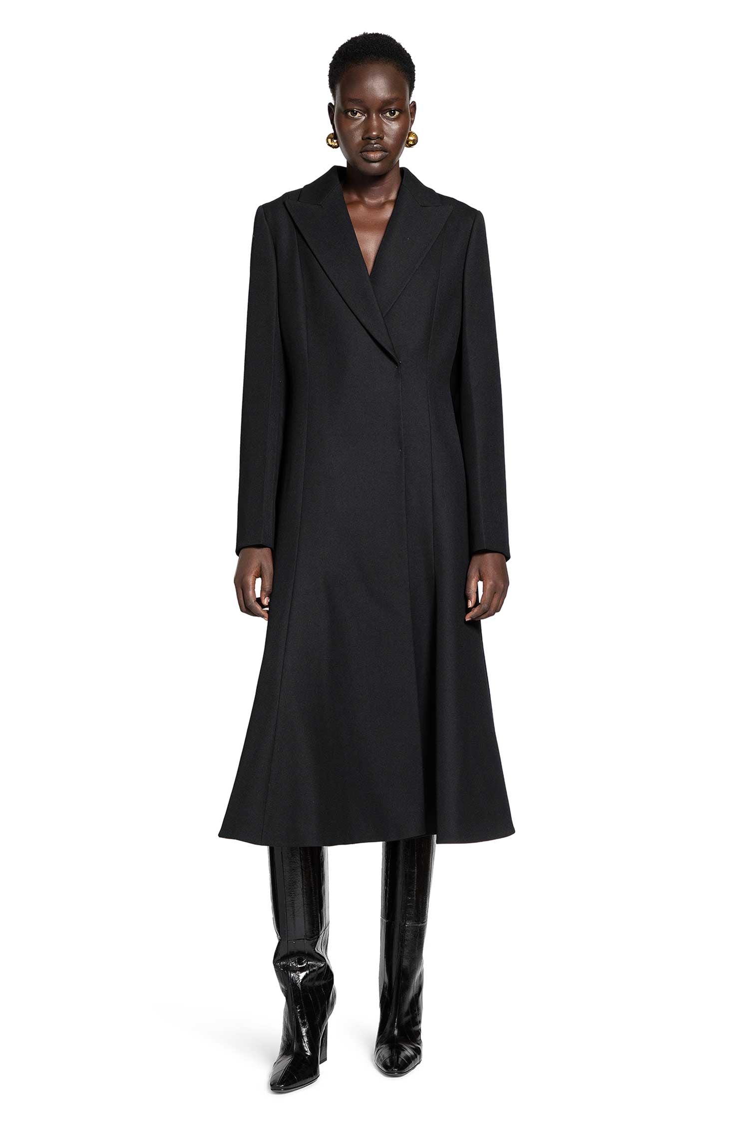 Оригінальна Grain De Poudre Wool Coat Fendi – вид ззаду