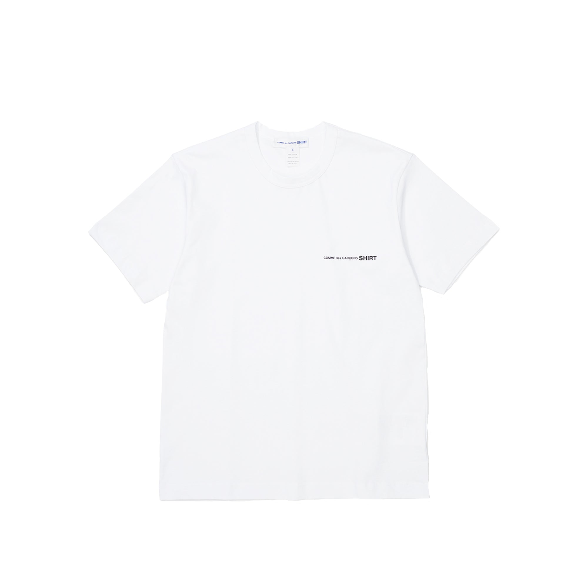 Cdg Mens Knit T-Shirt White Comme des garcons – Гарантія оригінальності – боковий вид