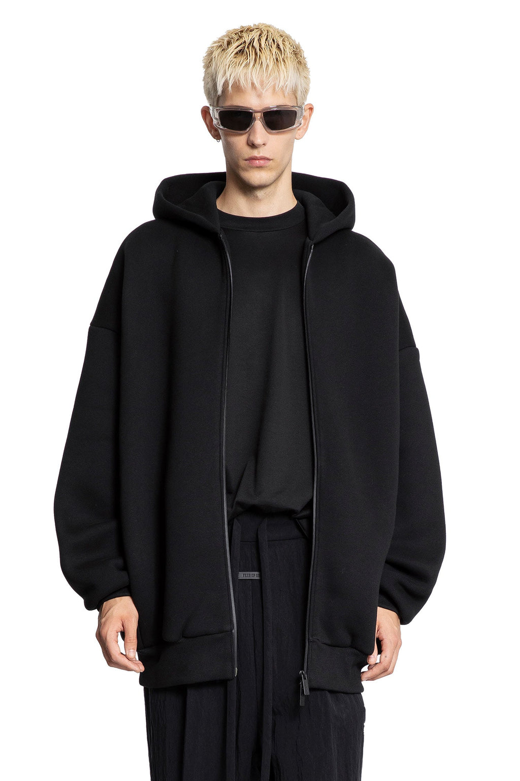 Оригінальна Cotton Nylon Zip-Up Hoodie Fear of god – боковий вид