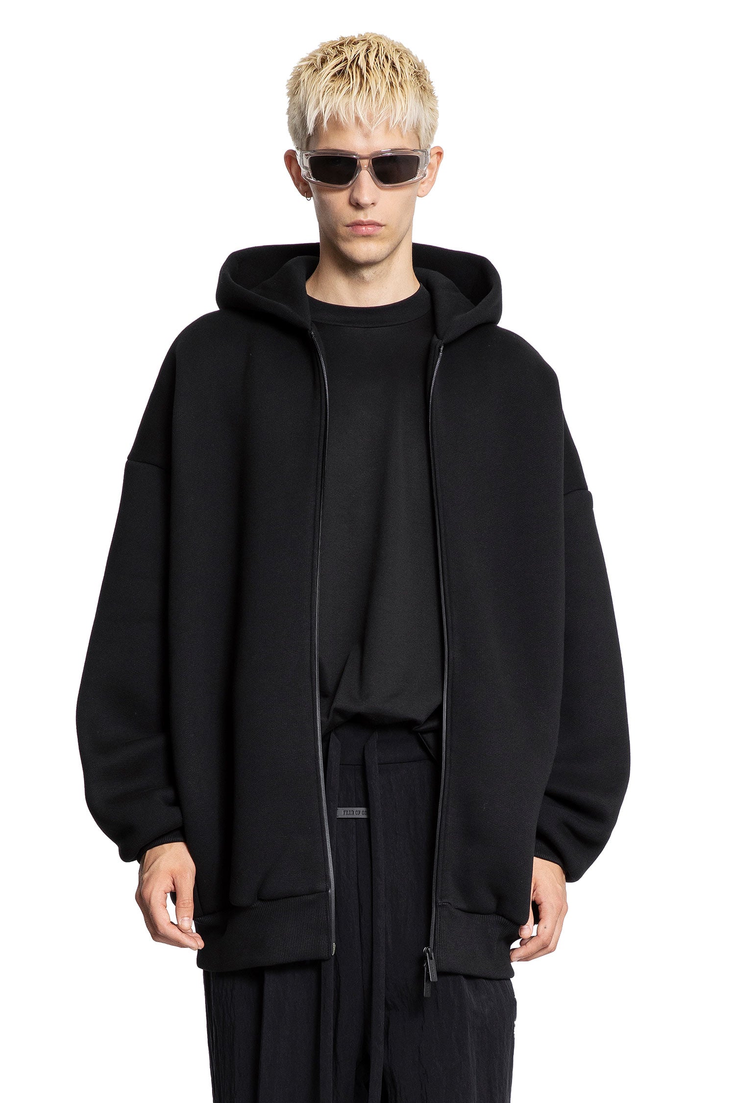 Оригінальна Cotton Nylon Zip-Up Hoodie Fear of god – боковий вид - FEAR OF GOD