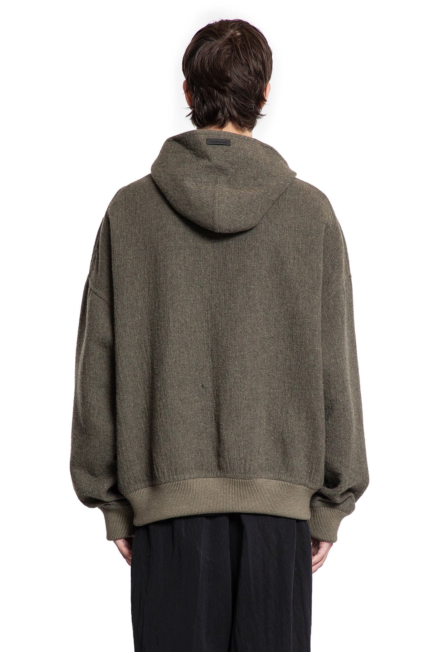 Double Wool Zip-Up Hoodie Fear of god – Гарантія оригінальності – збільшений вид - FEAR OF GOD