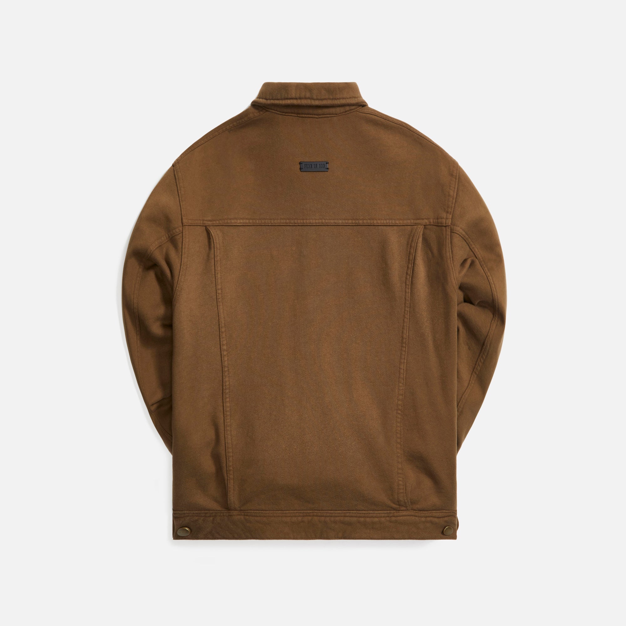 Fleece Trucker Jacket Brown Fear of god – Гарантія оригінальності – вид ззаду