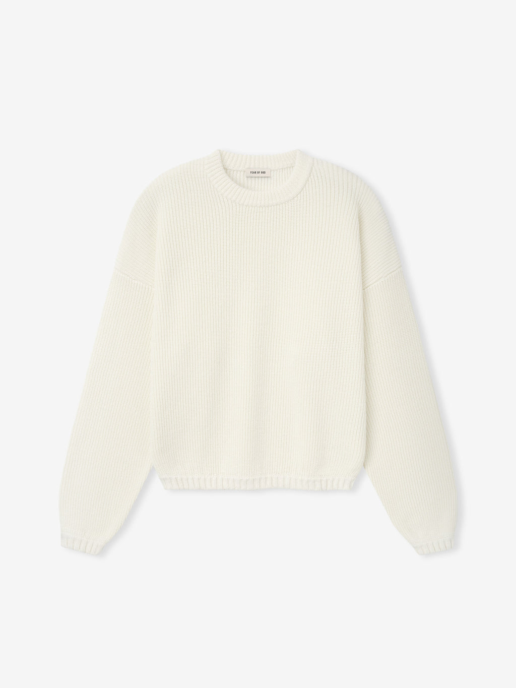Оригінальна Double Knit Linen Wool Cotton Crewneck Sweater Fear of god – збільшений вид
