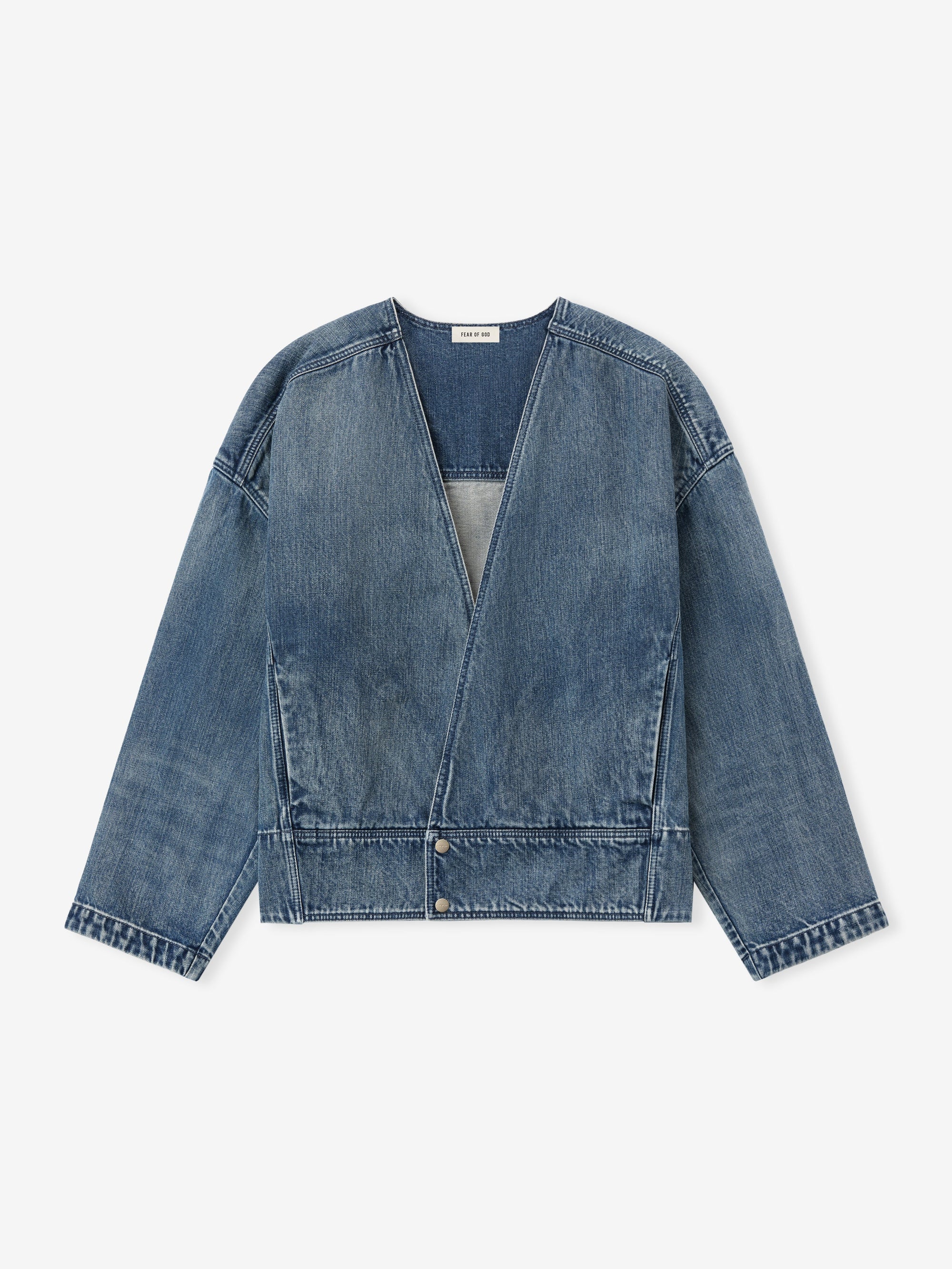 Denim Lapelless Jacket Fear of god оригінал – Купити в Україні – детальний вид