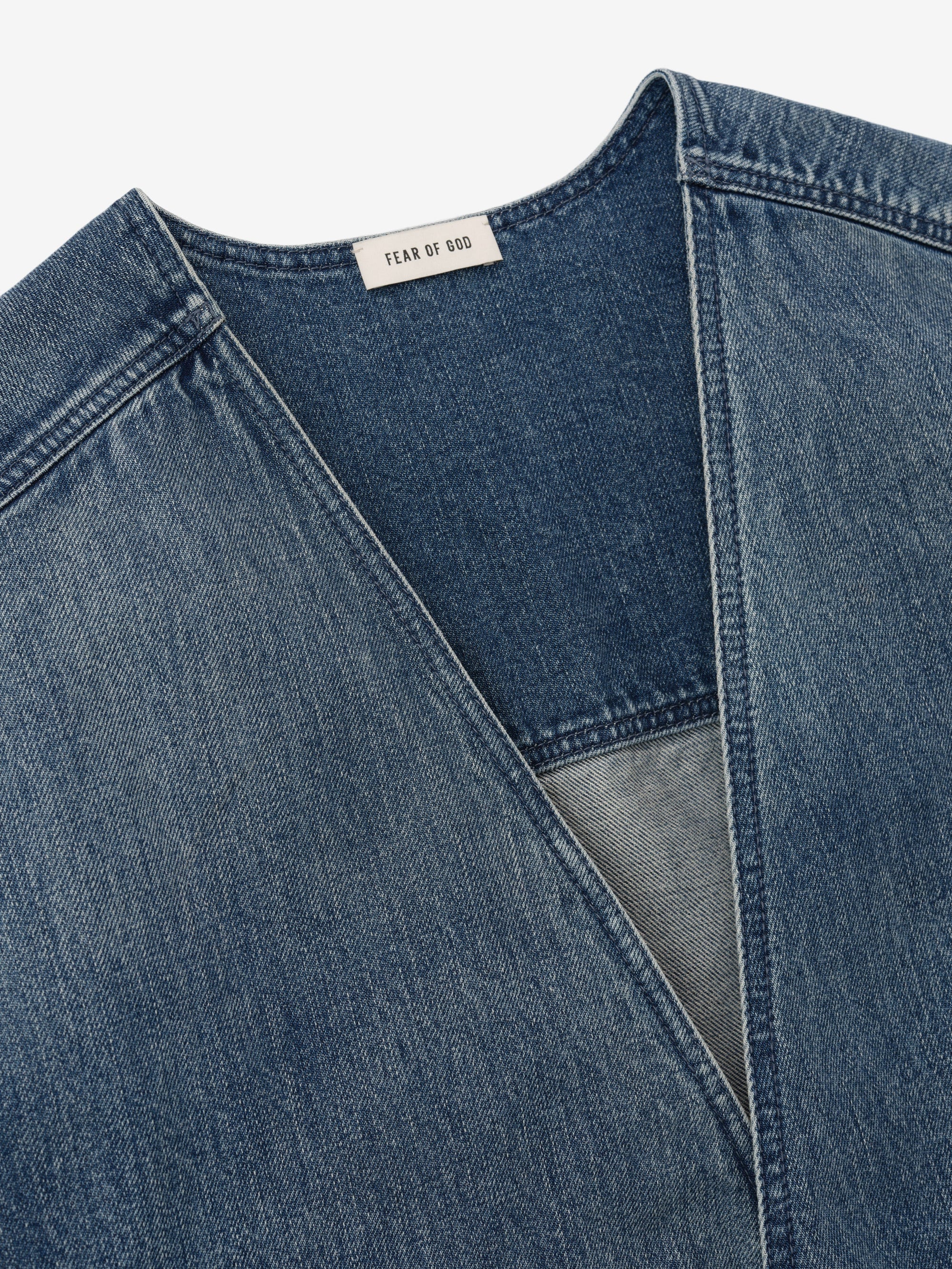 Denim Lapelless Jacket Fear of god оригінал – Купити в Україні – збільшений вид