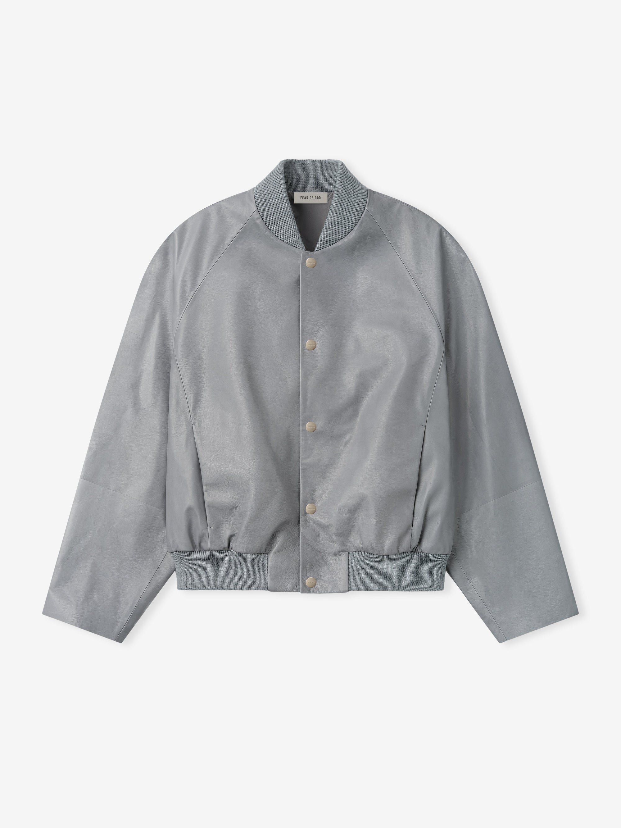 Leather 9 Raglan Bomber Jacket Fear of god – Гарантія оригінальності – детальний вид
