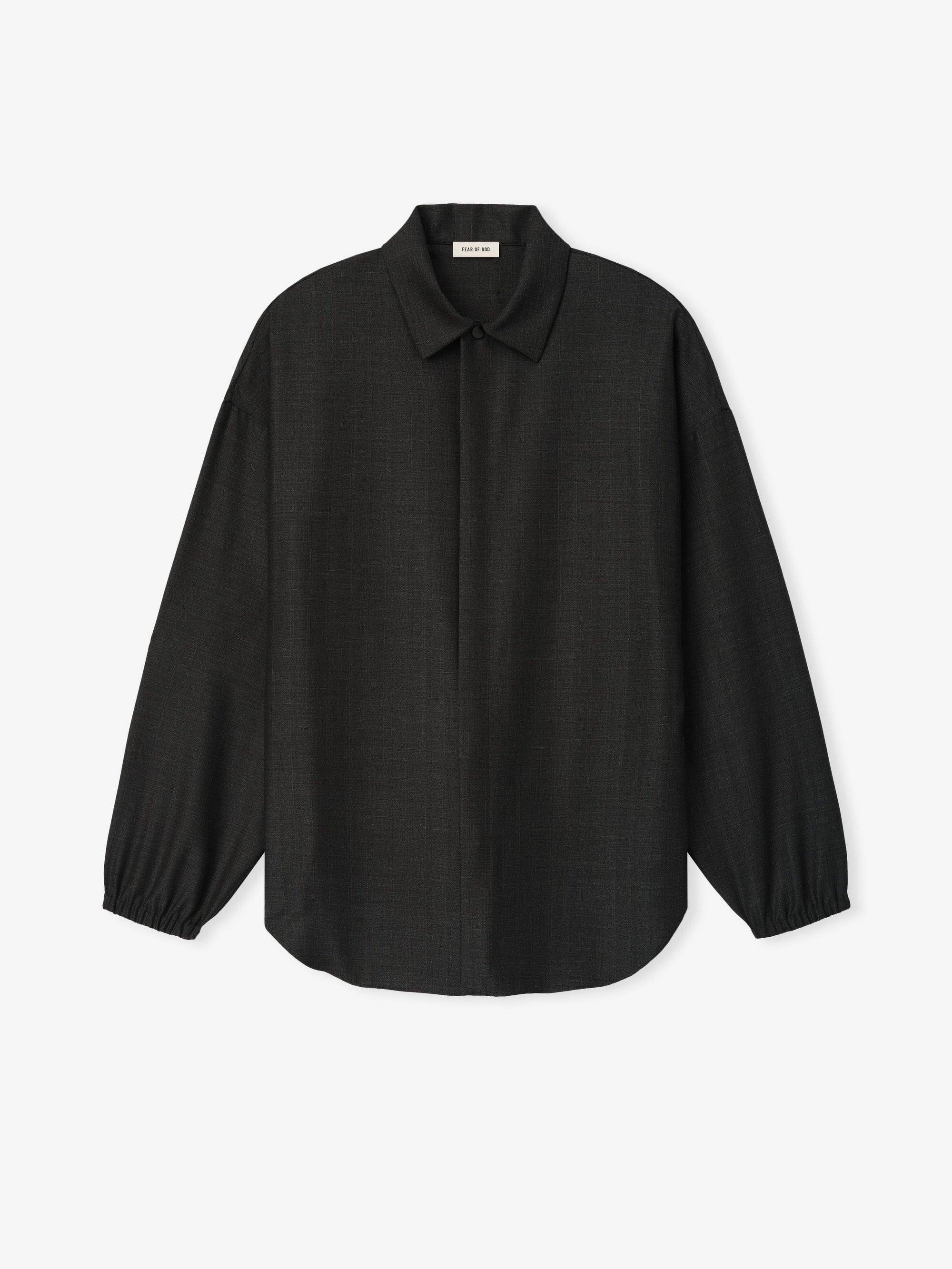 Оригінальна Grey Striped Wool Elastic Cuff Shirt Fear of god – збільшений вид