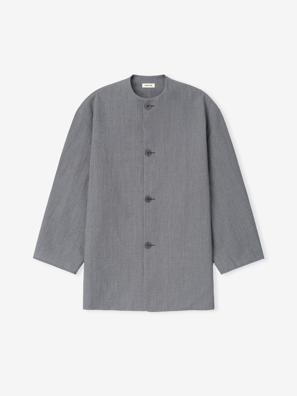 Wool Linen Collarless Sport Jacket Fear of god – Гарантія оригінальності – вид ззаду