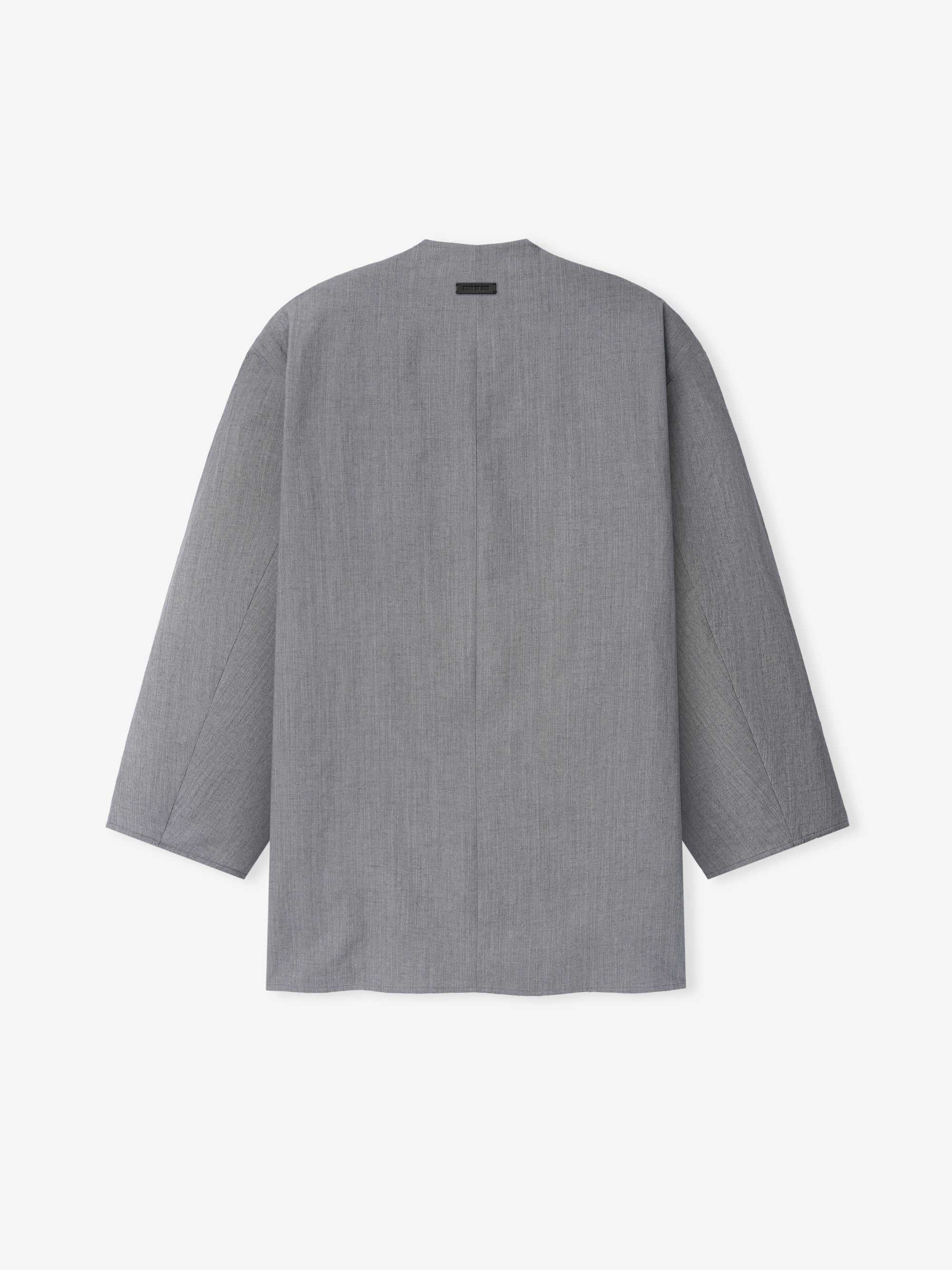 Wool Linen Collarless Sport Jacket Fear of god – Гарантія оригінальності – детальний вид