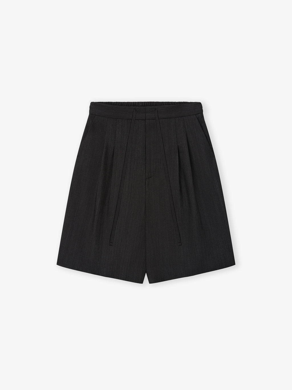 Оригінальна Black Striped Wool Baggy Shorts Fear of god – боковий вид