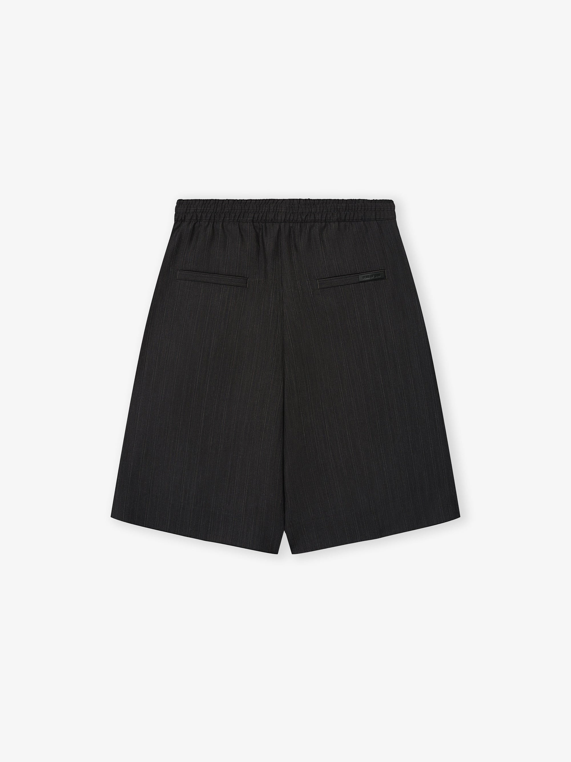 Оригінальна Black Striped Wool Baggy Shorts Fear of god – збільшений вид - FEAR OF GOD